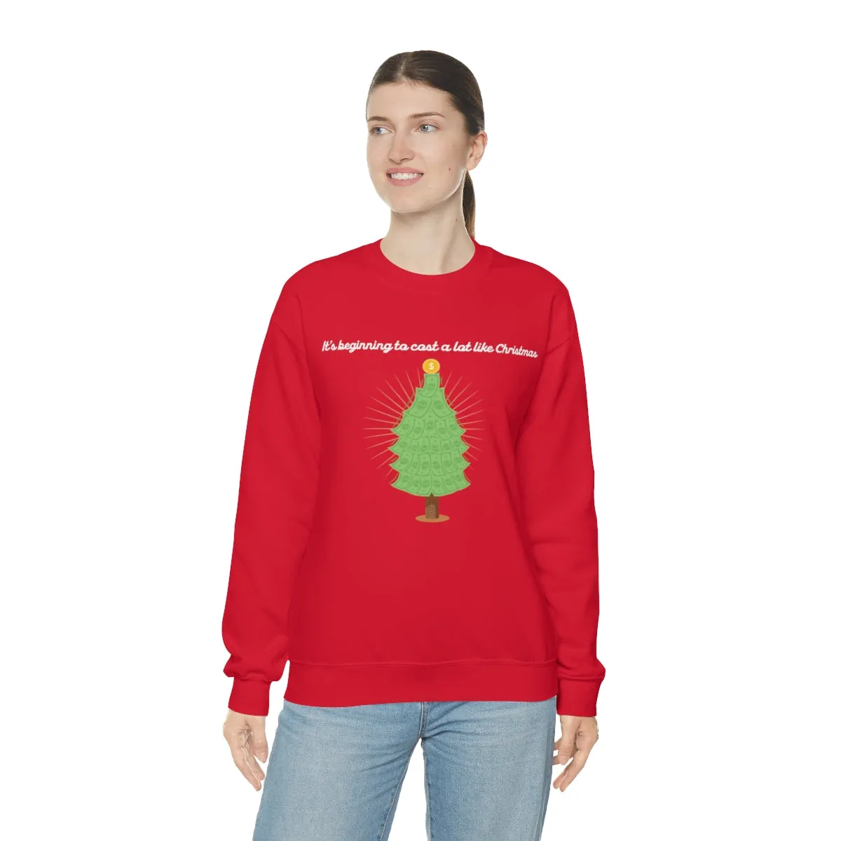 Christmas Shopping Crewneck Sweatshirt | Christmas Gifts | Fun Christmas Products | Gifts for Him | Gifts for Her