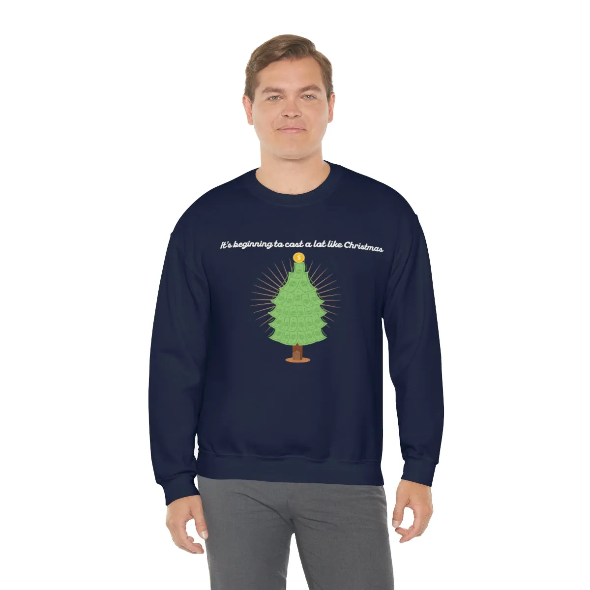 Christmas Shopping Crewneck Sweatshirt | Christmas Gifts | Fun Christmas Products | Gifts for Him | Gifts for Her