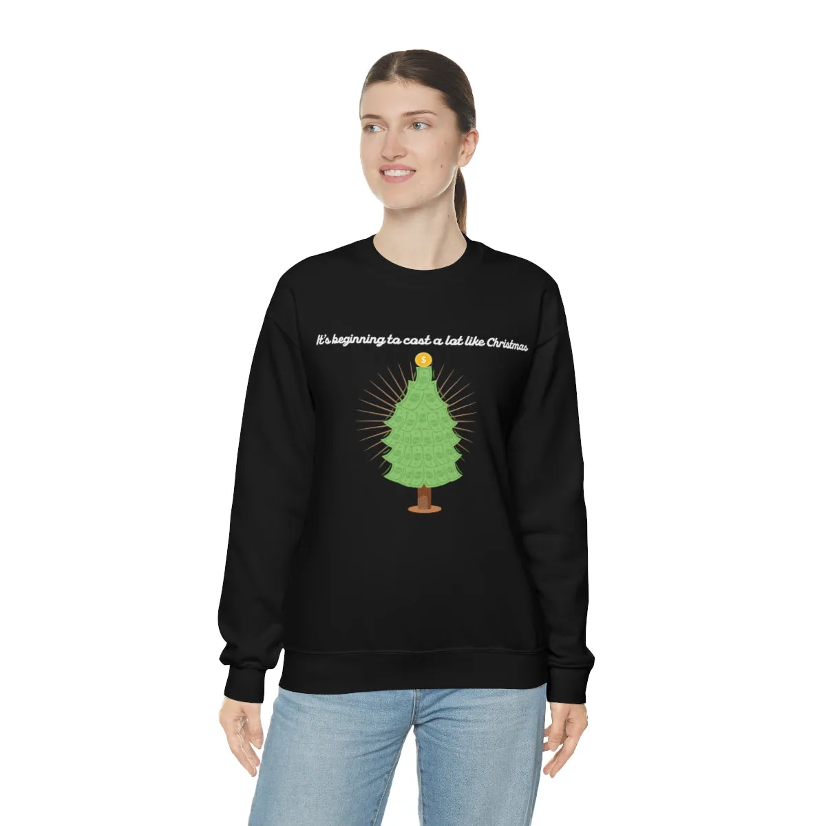 Christmas Shopping Crewneck Sweatshirt | Christmas Gifts | Fun Christmas Products | Gifts for Him | Gifts for Her