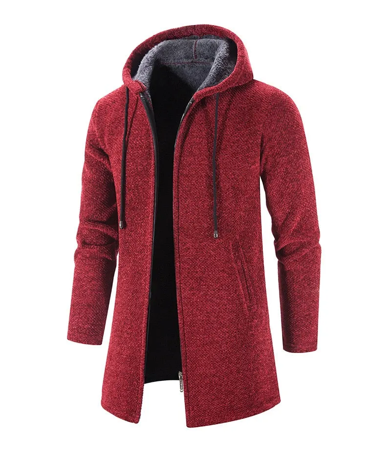 Christo | Men's Casual Long Hooded Jacket
