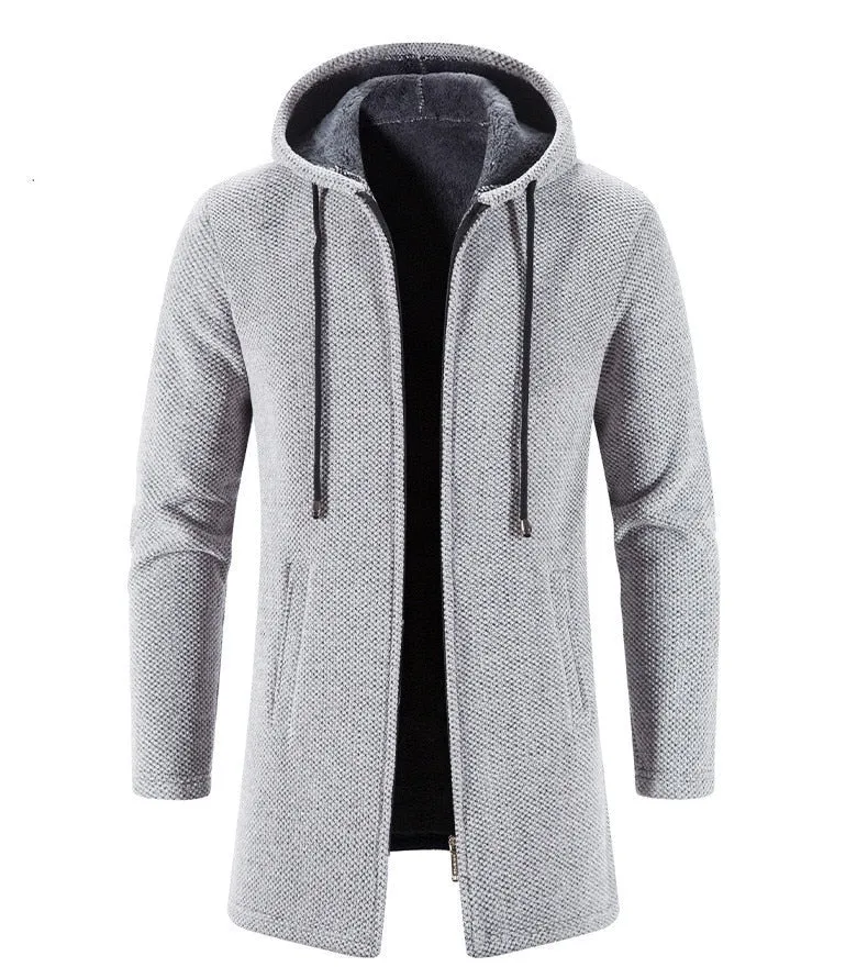 Christo | Men's Casual Long Hooded Jacket