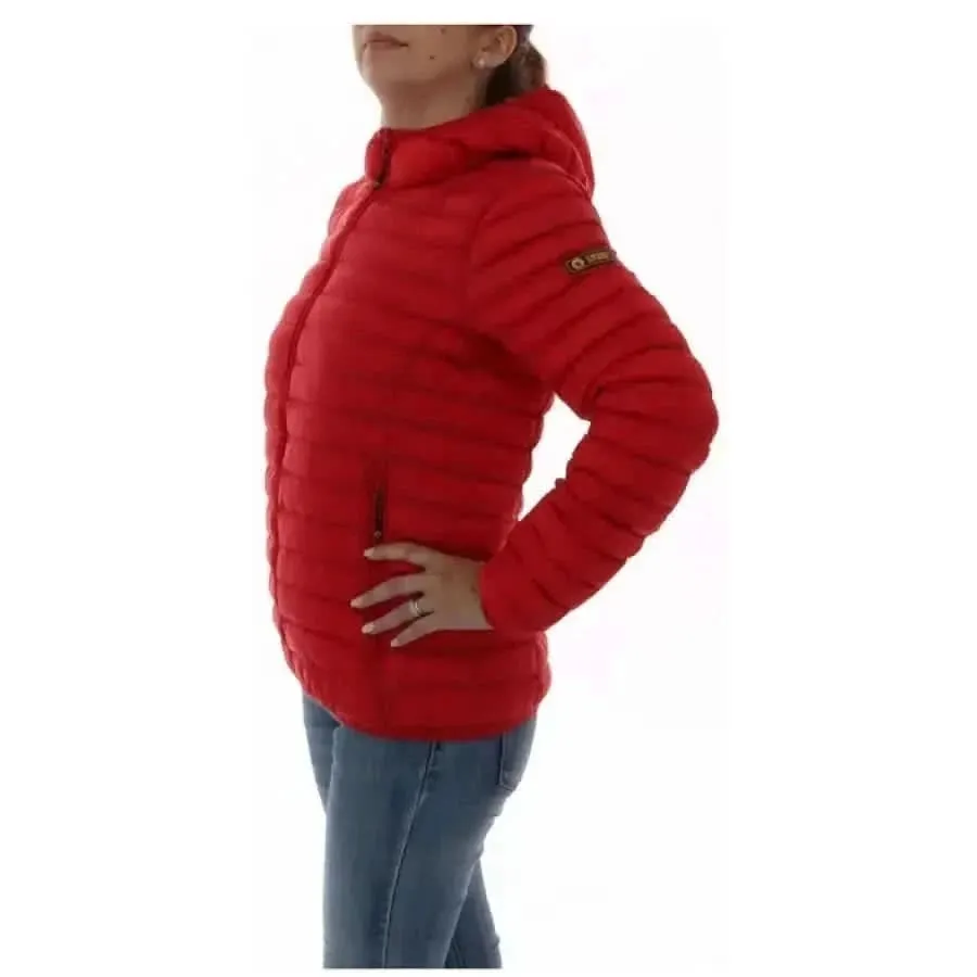 Ciesse Piumini Women's Red Long Hooded Jacket