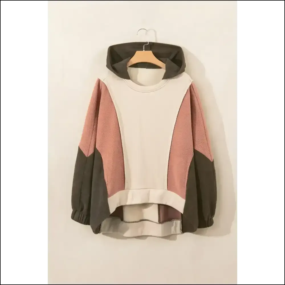 Color Block Long Sleeve Hoodie