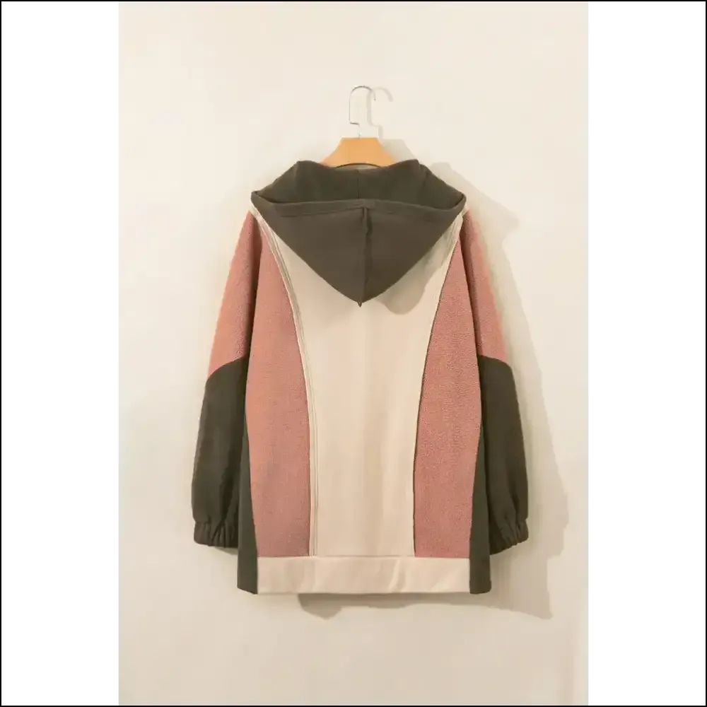 Color Block Long Sleeve Hoodie