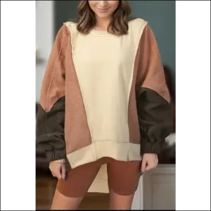 Color Block Long Sleeve Hoodie