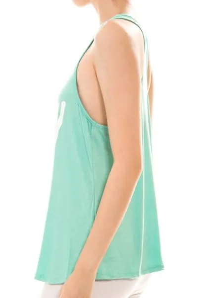 Coral & White Racerback Wifey Tanktop (S - L)
