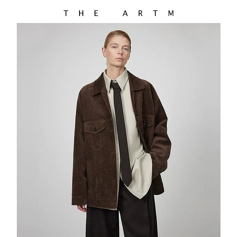 Corduroy Detachable Liner Jacket & Vest Set