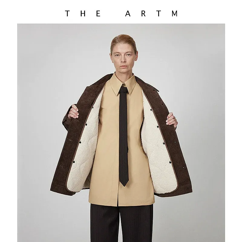 Corduroy Detachable Liner Jacket & Vest Set