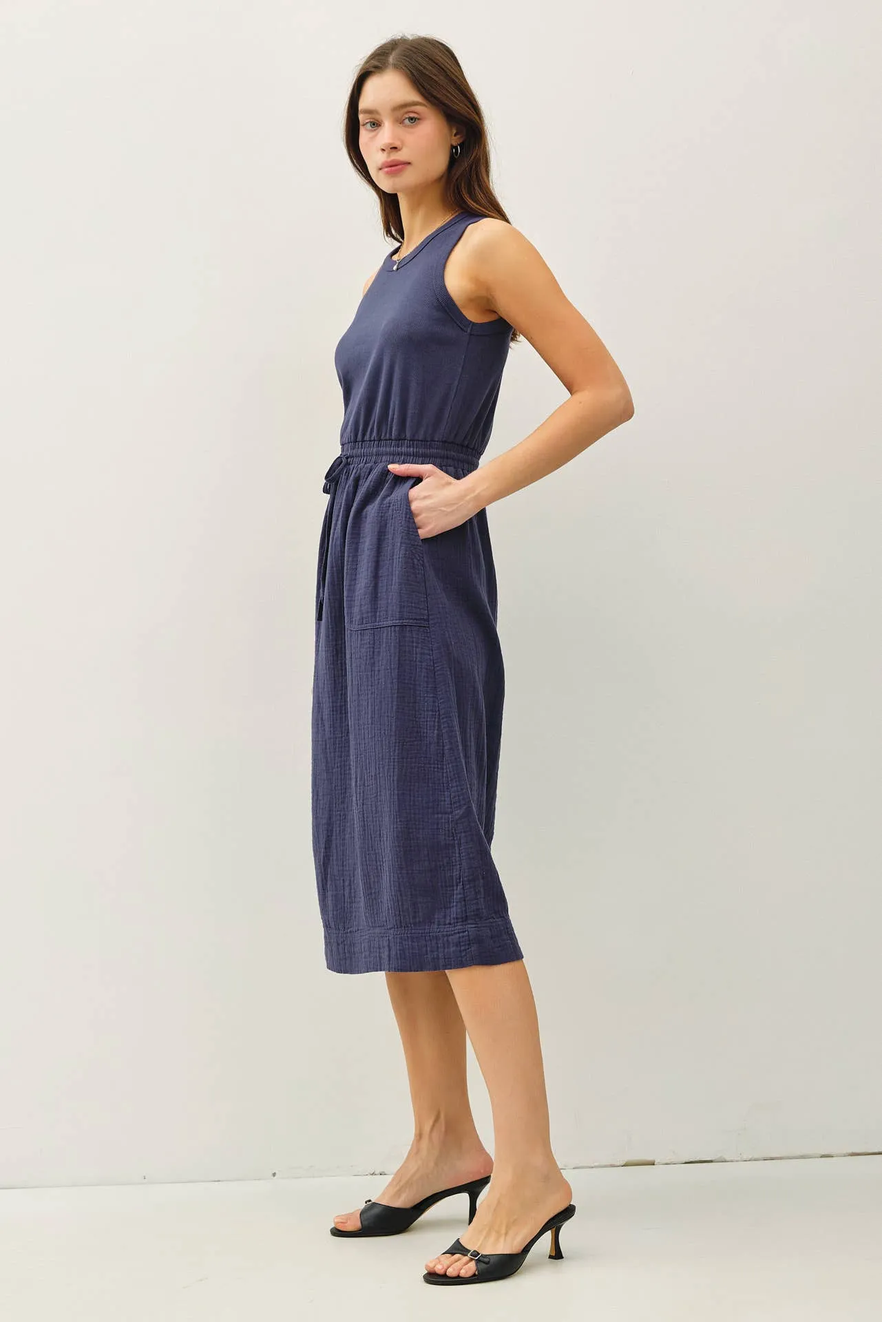 Cotton Gauze Tank Dress