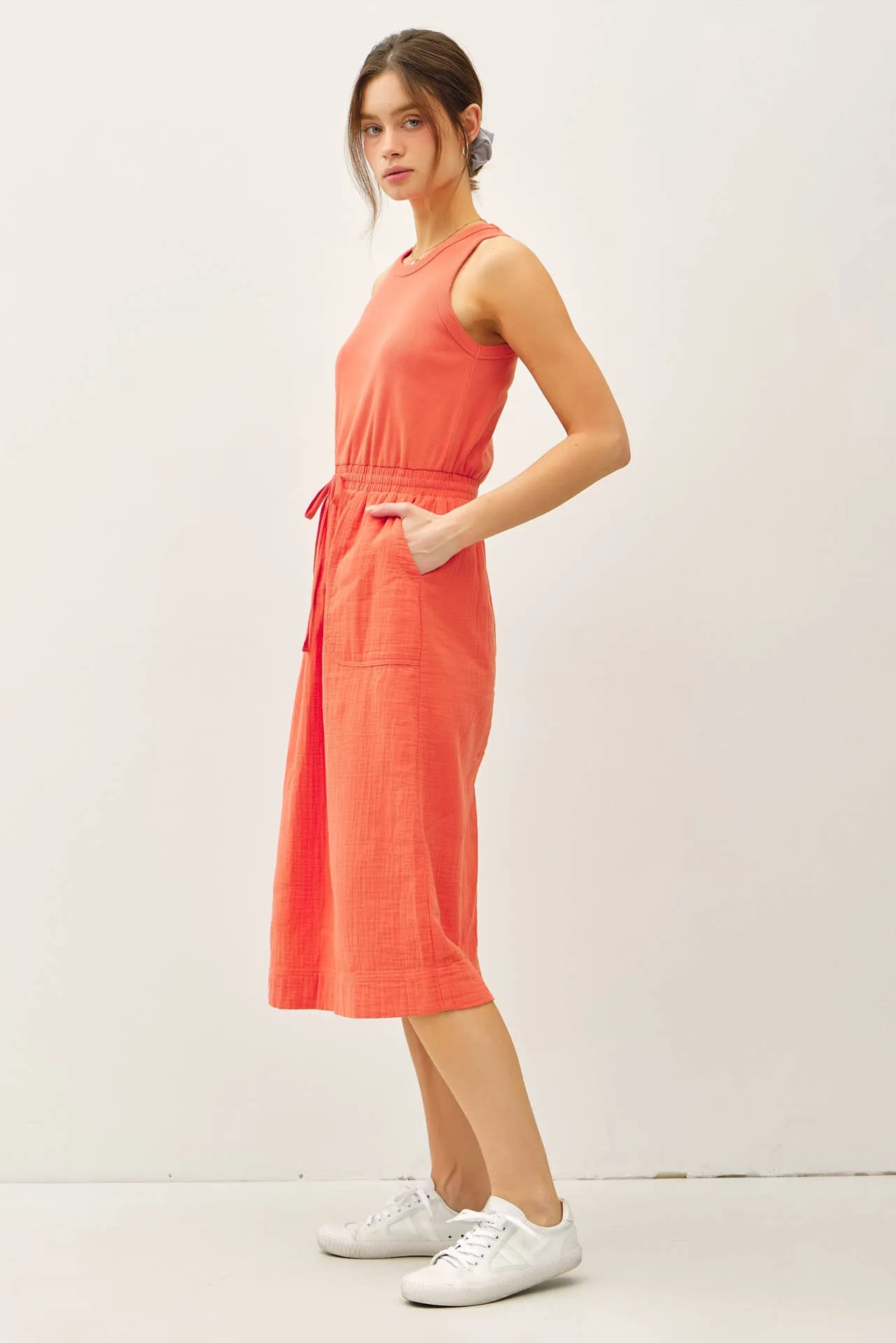 Cotton Gauze Tank Dress