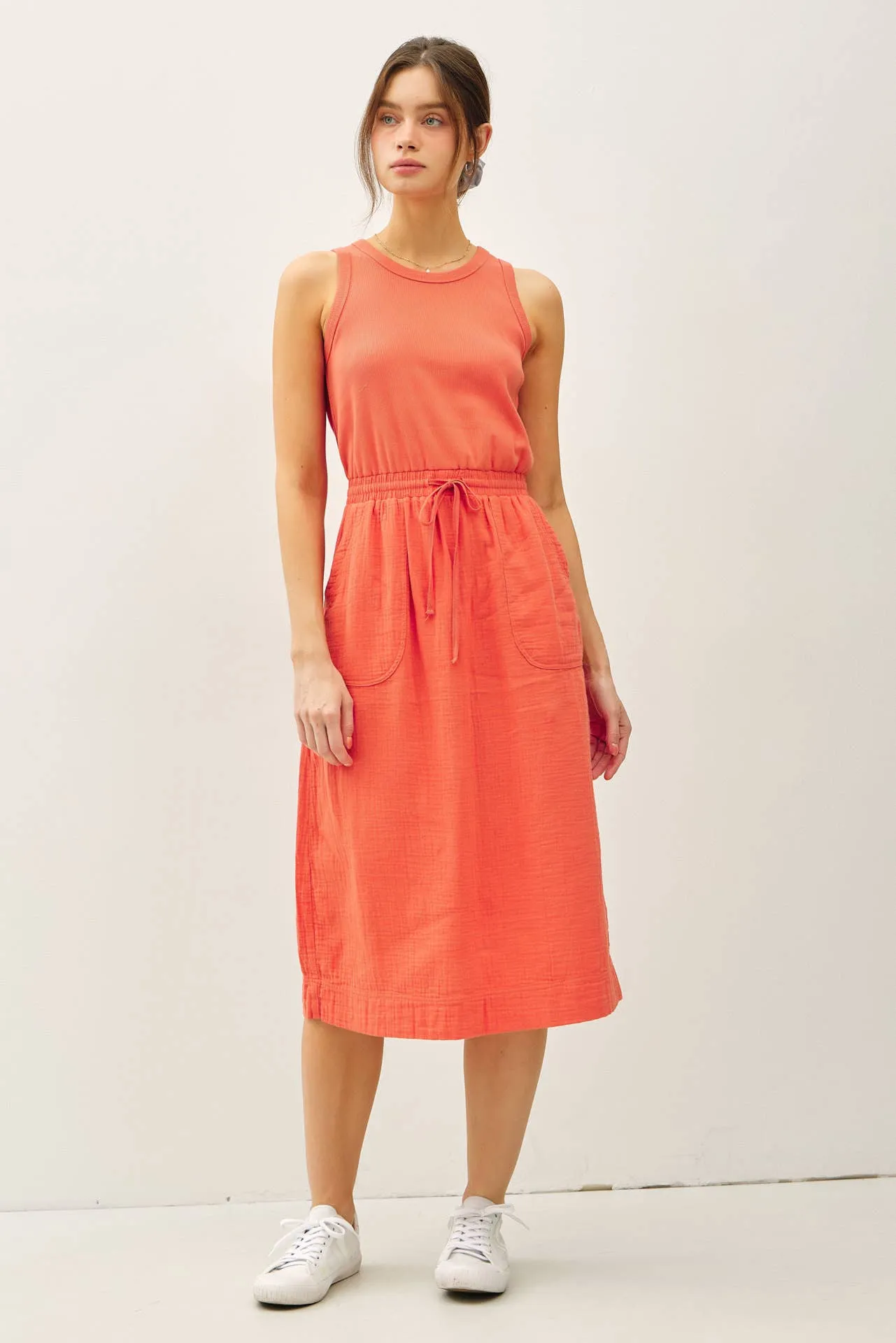 Cotton Gauze Tank Dress