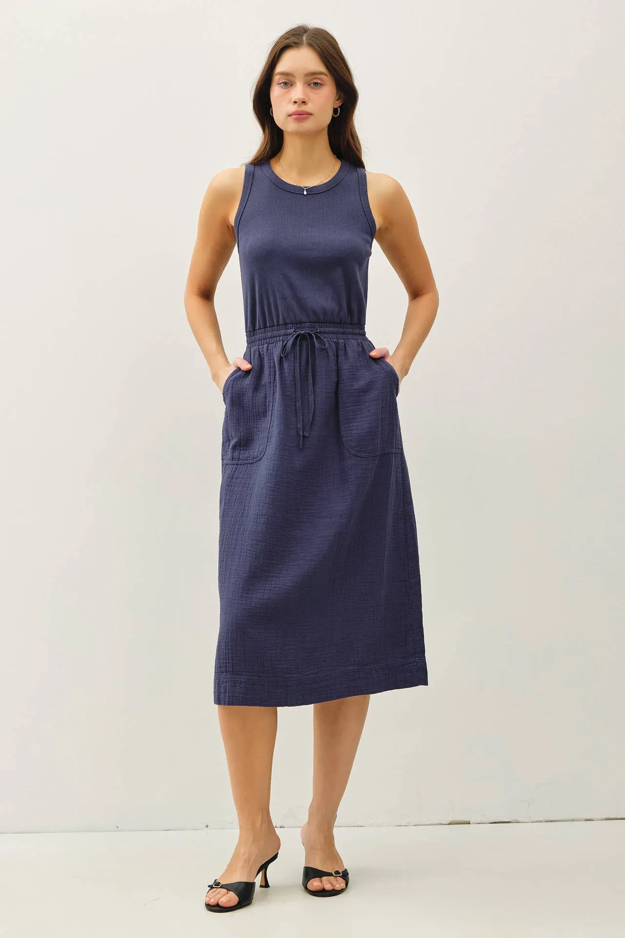 Cotton Gauze Tank Dress