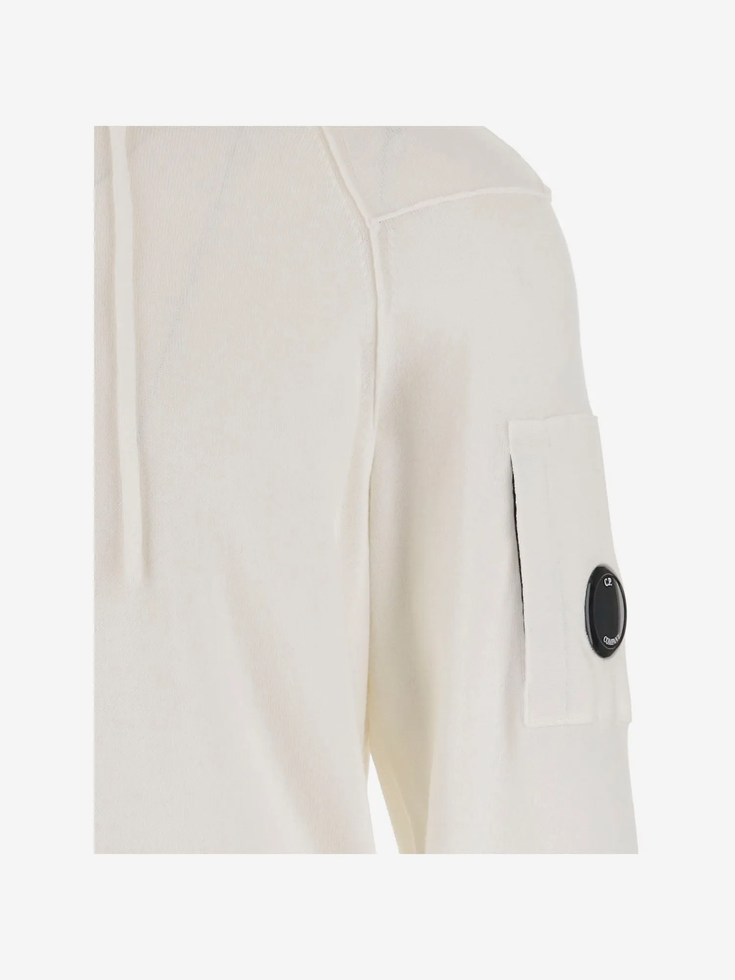 CP Company Sea Island Cotton Sweatshirt med logotyp