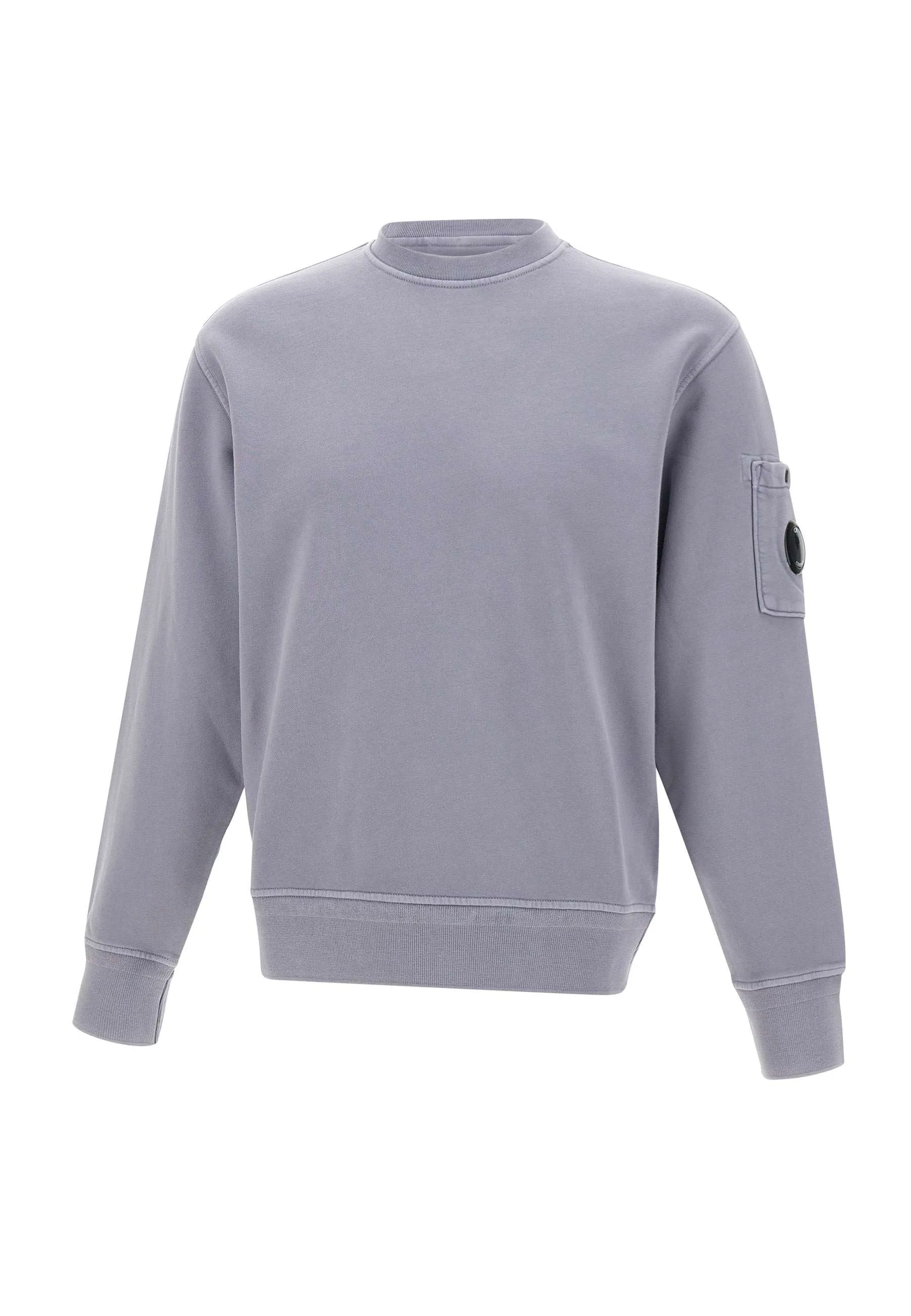 C.p. Företag bomullsdiagonal fleece crewneck tröja