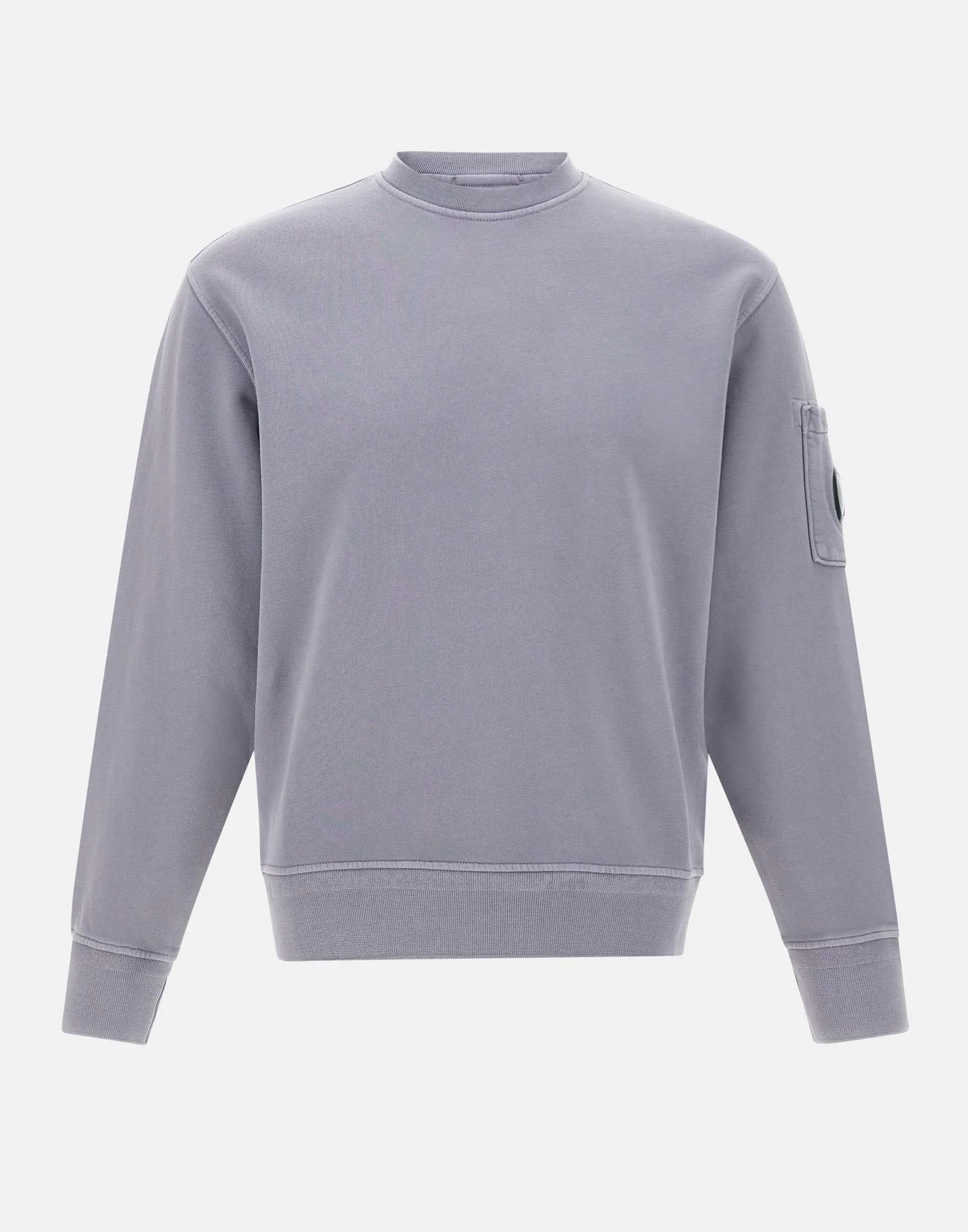 C.p. Företag bomullsdiagonal fleece crewneck tröja
