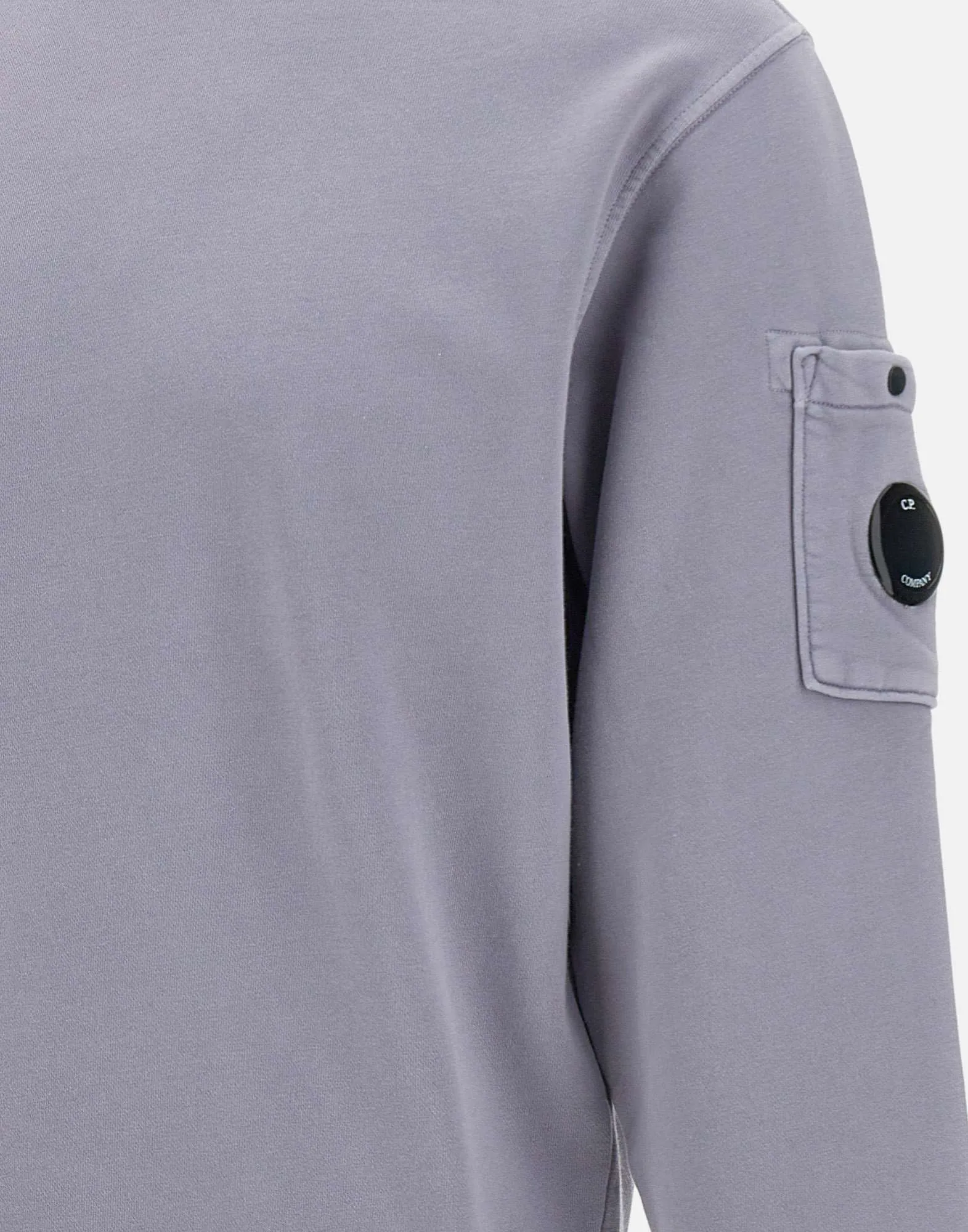 C.p. Företag bomullsdiagonal fleece crewneck tröja