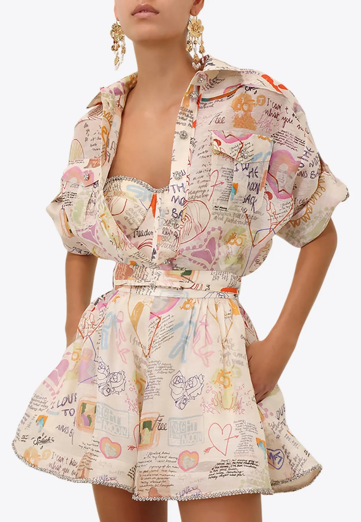 Crush Short-Sleeved Printed Shirt