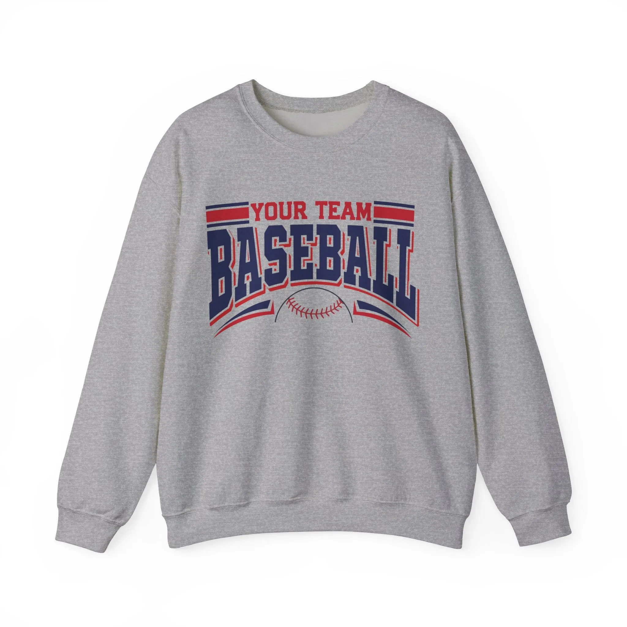 Custom Baseball Sweatshirt, Personalized Baseball Sweatshirt, Baseball Team Name Sweater, Game Day Crewneck, Baseball Mom Sweatshirt