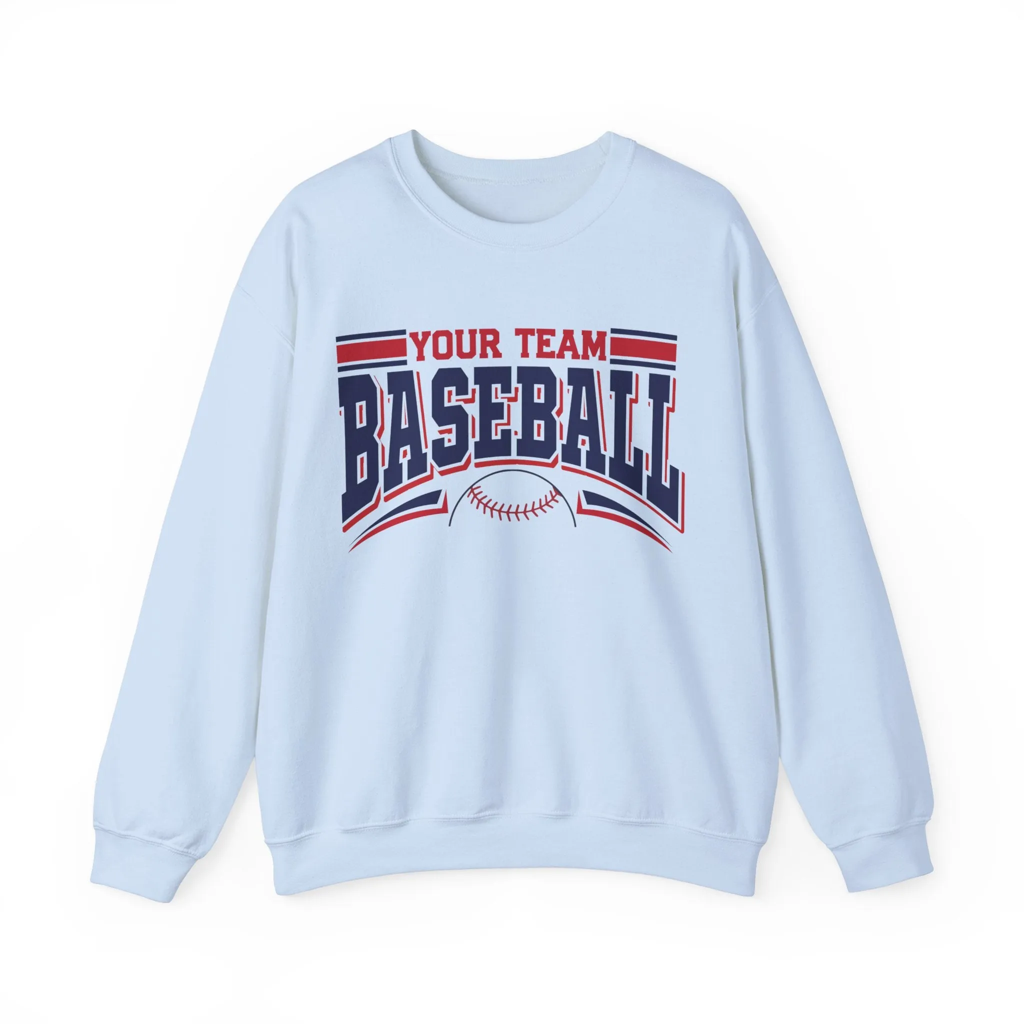 Custom Baseball Sweatshirt, Personalized Baseball Sweatshirt, Baseball Team Name Sweater, Game Day Crewneck, Baseball Mom Sweatshirt