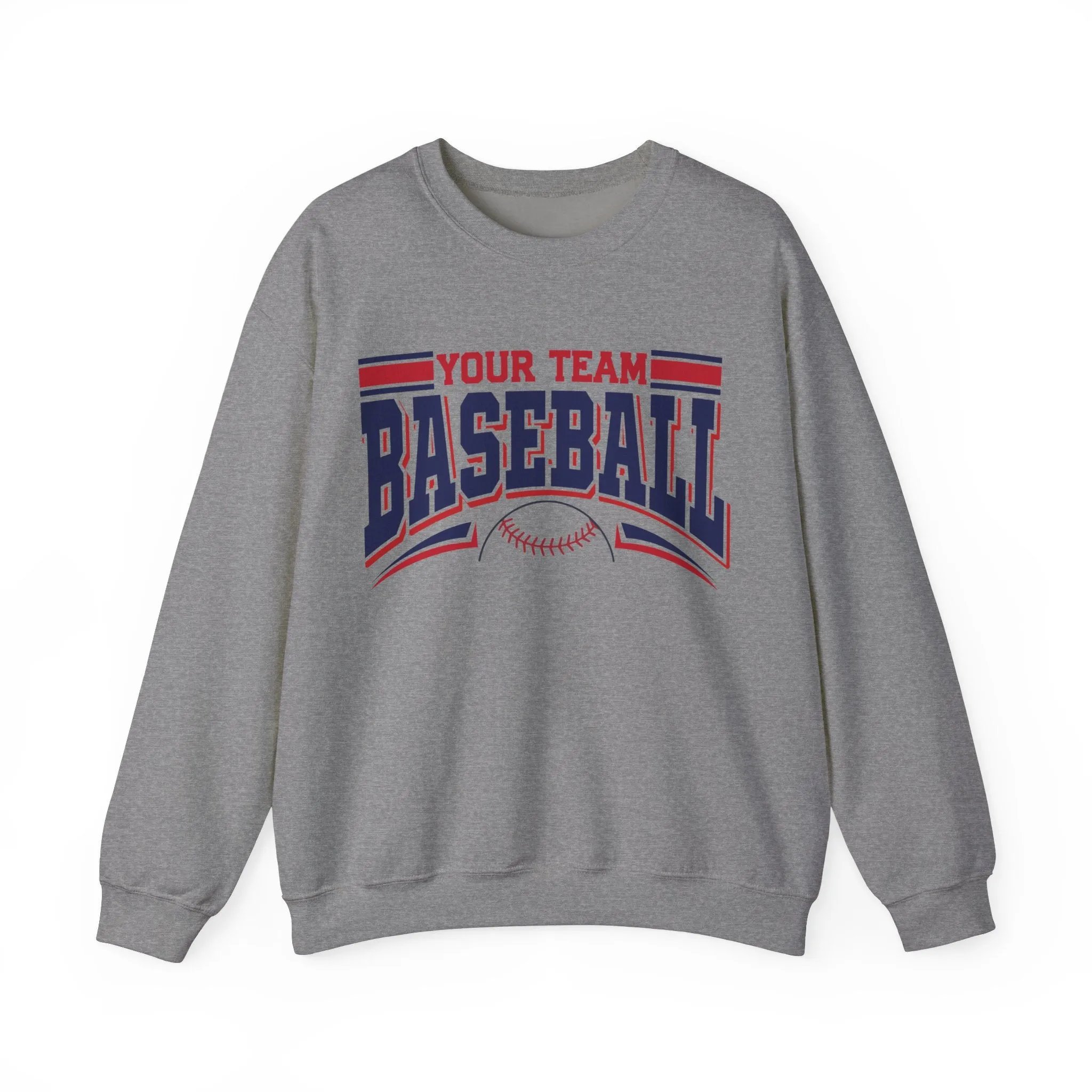 Custom Baseball Sweatshirt, Personalized Baseball Sweatshirt, Baseball Team Name Sweater, Game Day Crewneck, Baseball Mom Sweatshirt