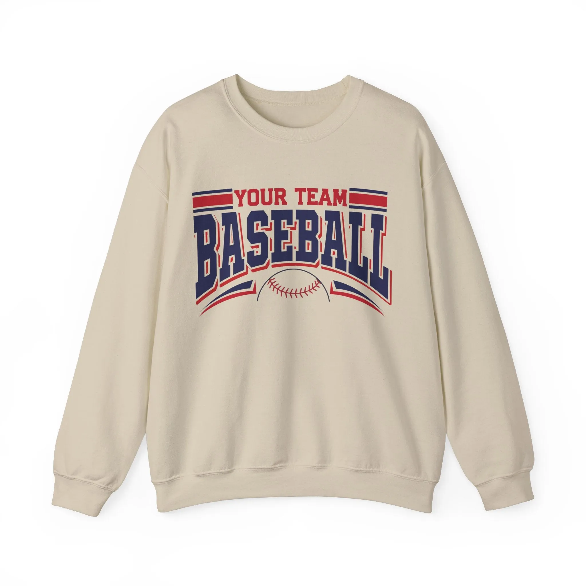 Custom Baseball Sweatshirt, Personalized Baseball Sweatshirt, Baseball Team Name Sweater, Game Day Crewneck, Baseball Mom Sweatshirt
