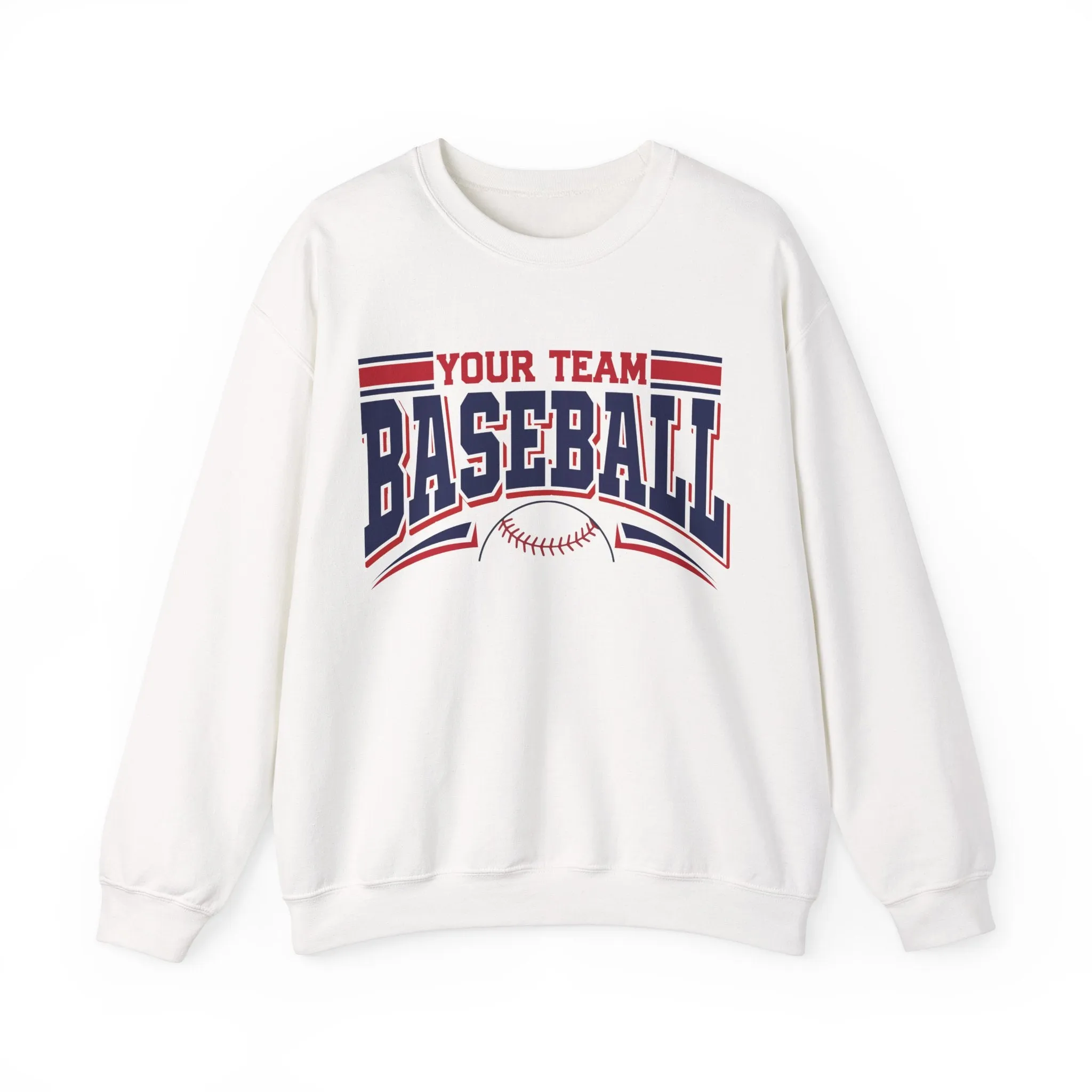 Custom Baseball Sweatshirt, Personalized Baseball Sweatshirt, Baseball Team Name Sweater, Game Day Crewneck, Baseball Mom Sweatshirt