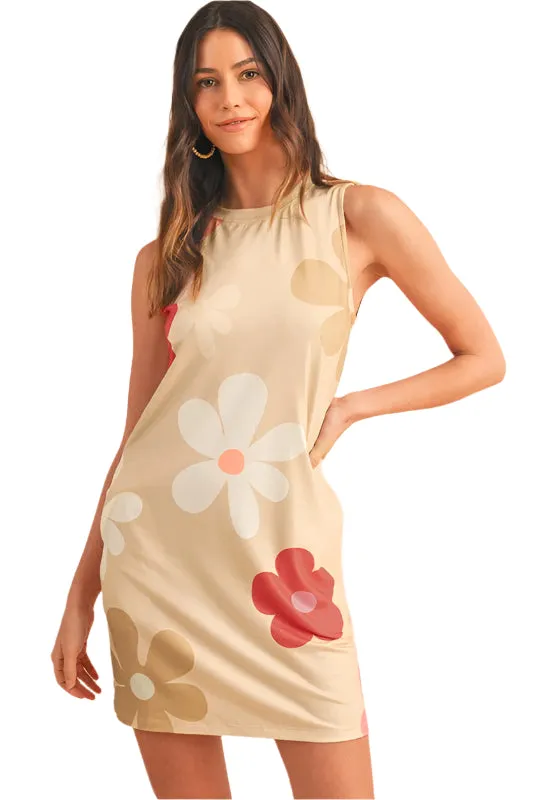 Daisy Print Tank Dress for Summer Style