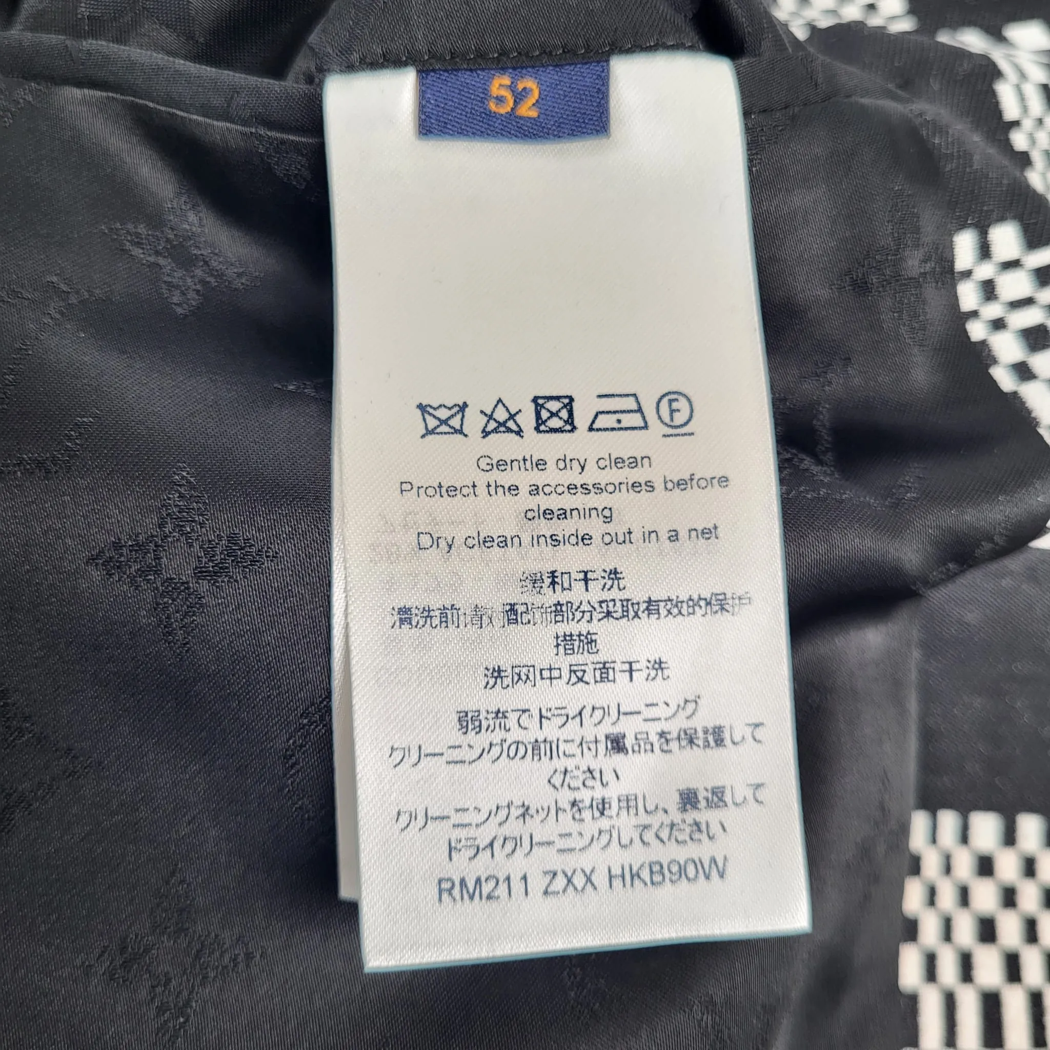 Distorted Damier Constructed Hoodie