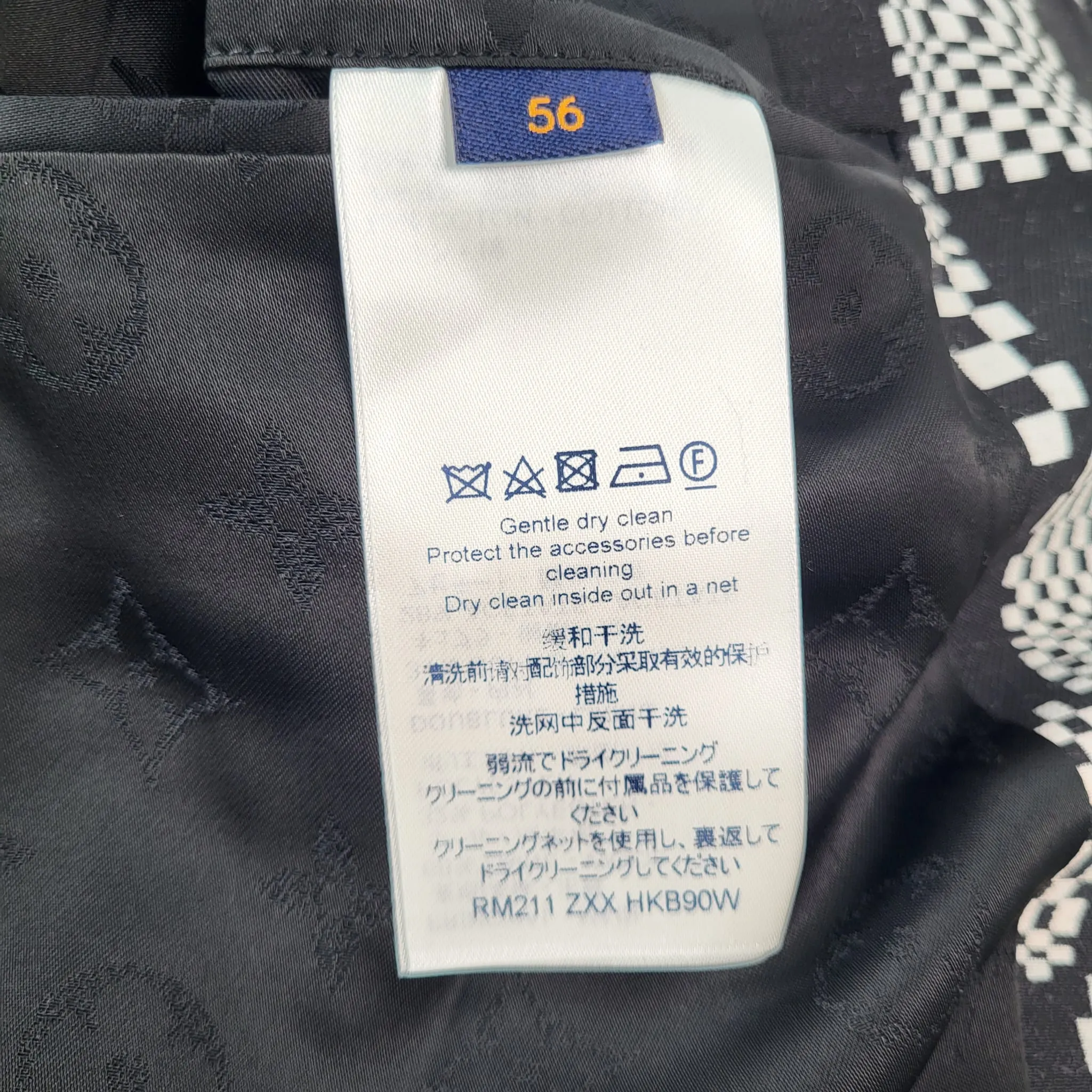 Distorted Damier Constructed Hoodie