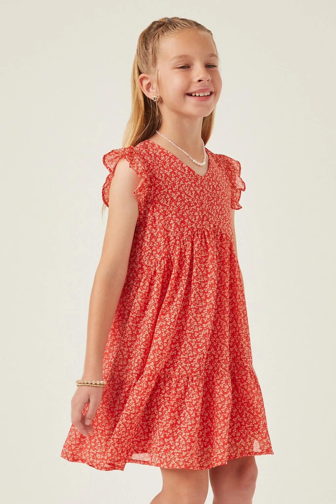 Ditsy Floral Ruffle Tank Dress