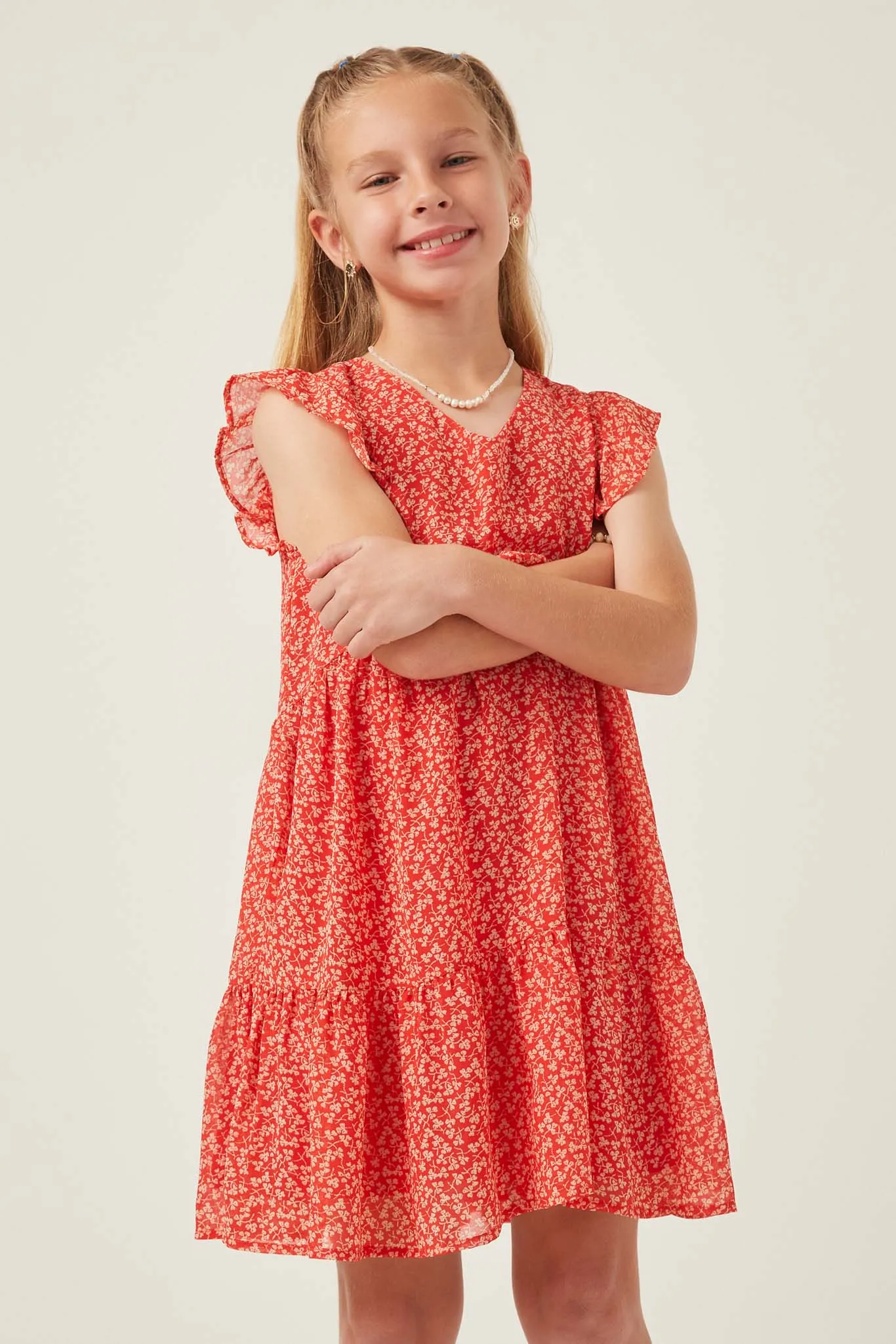 Ditsy Floral Ruffle Tank Dress