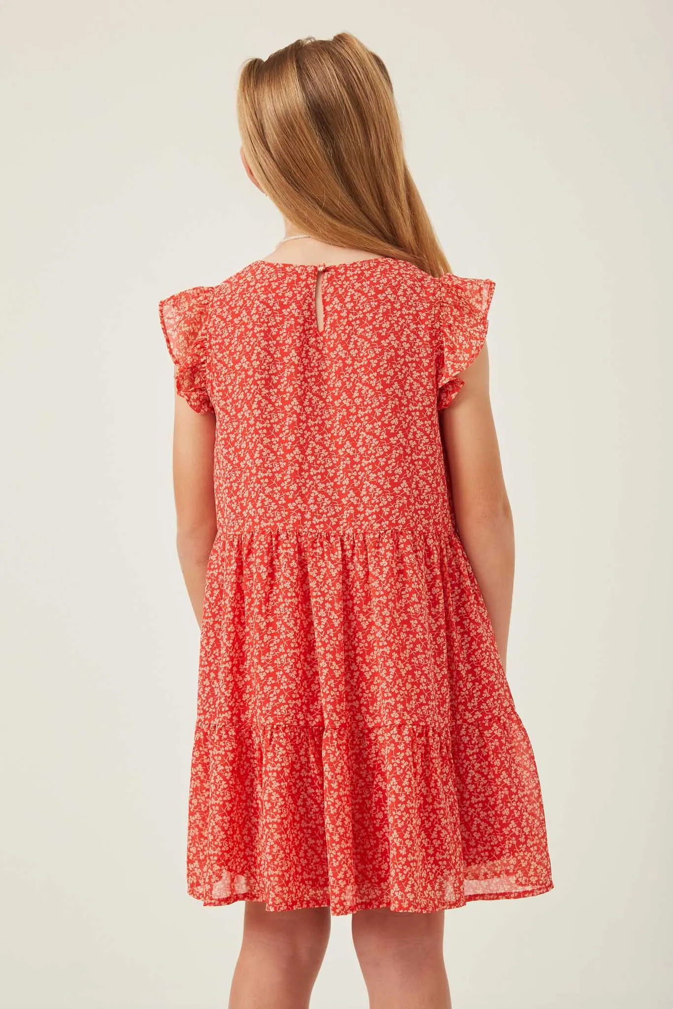 Ditsy Floral Ruffle Tank Dress
