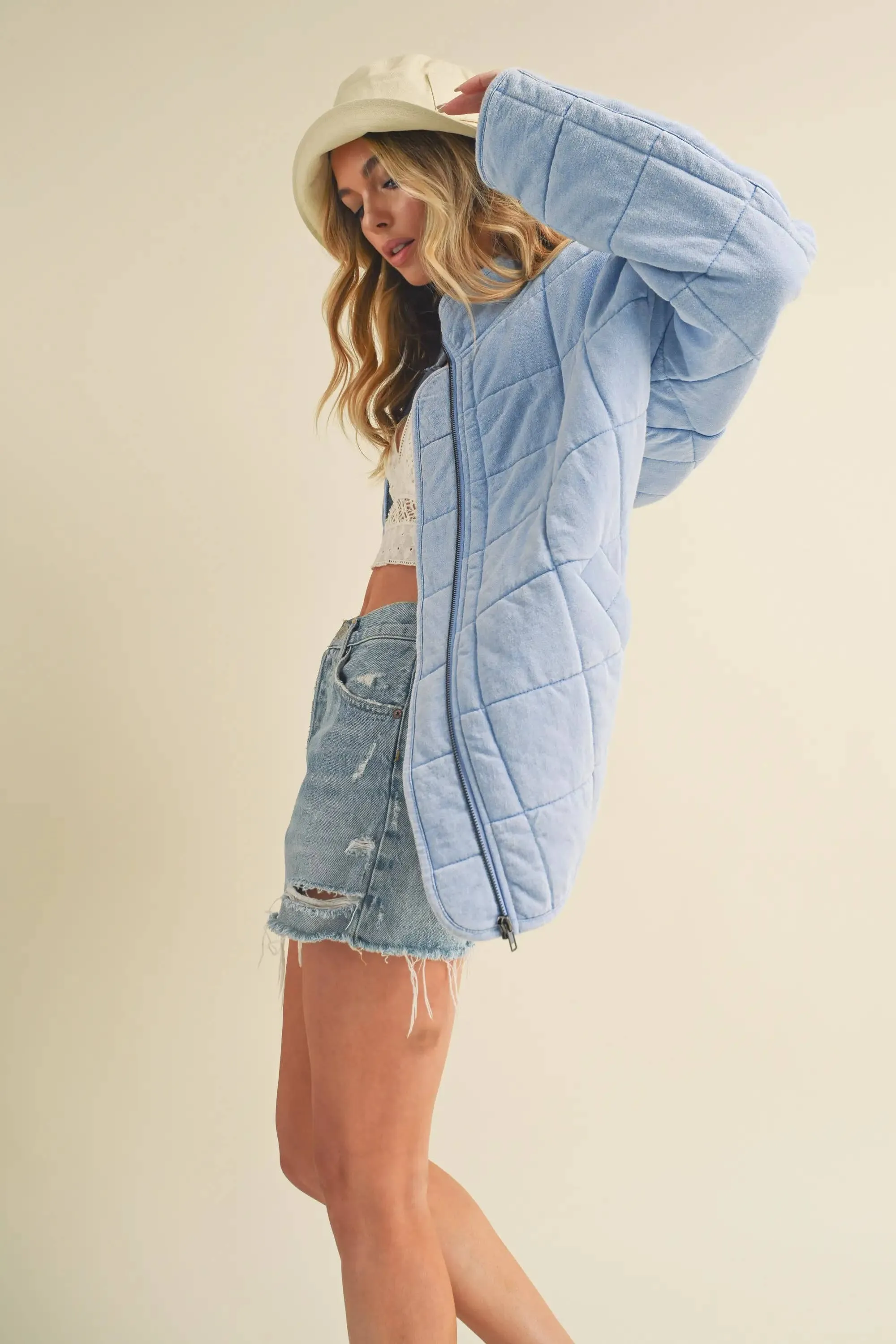 Dixie- Quilted Washed Jacket