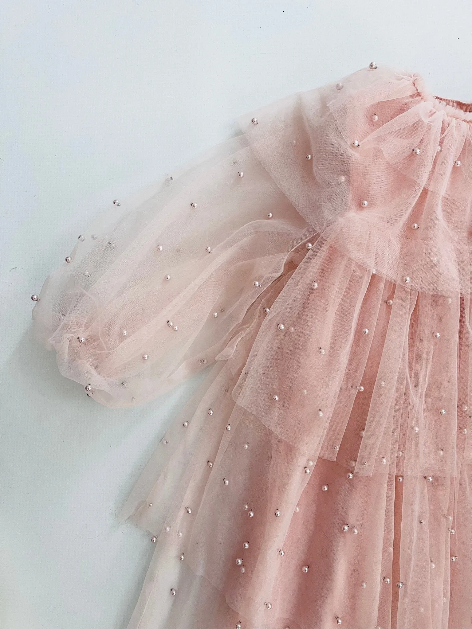 DOLLY Pearl Pierrot Tulle dress - Dollypink