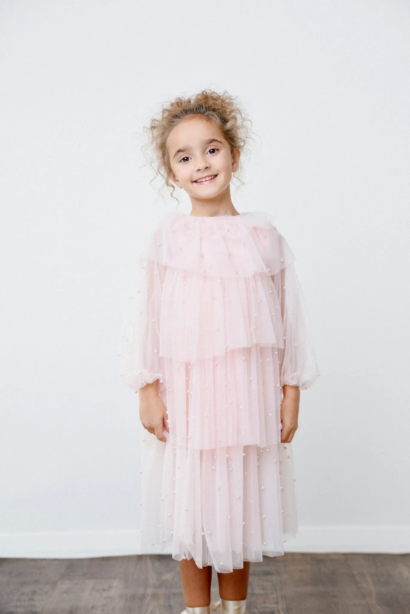 DOLLY Pearl Pierrot Tulle dress - Dollypink