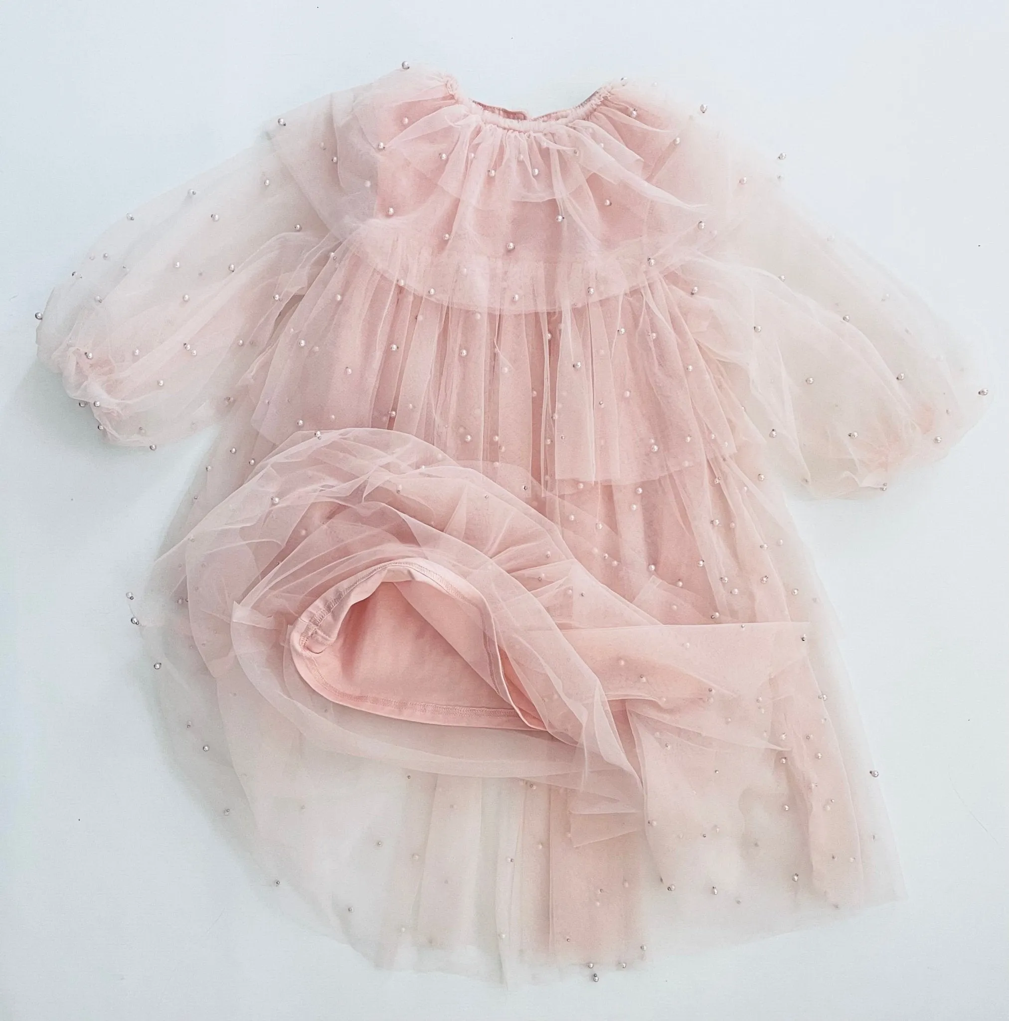DOLLY Pearl Pierrot Tulle dress - Dollypink