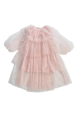 DOLLY Pearl Pierrot Tulle dress - Dollypink