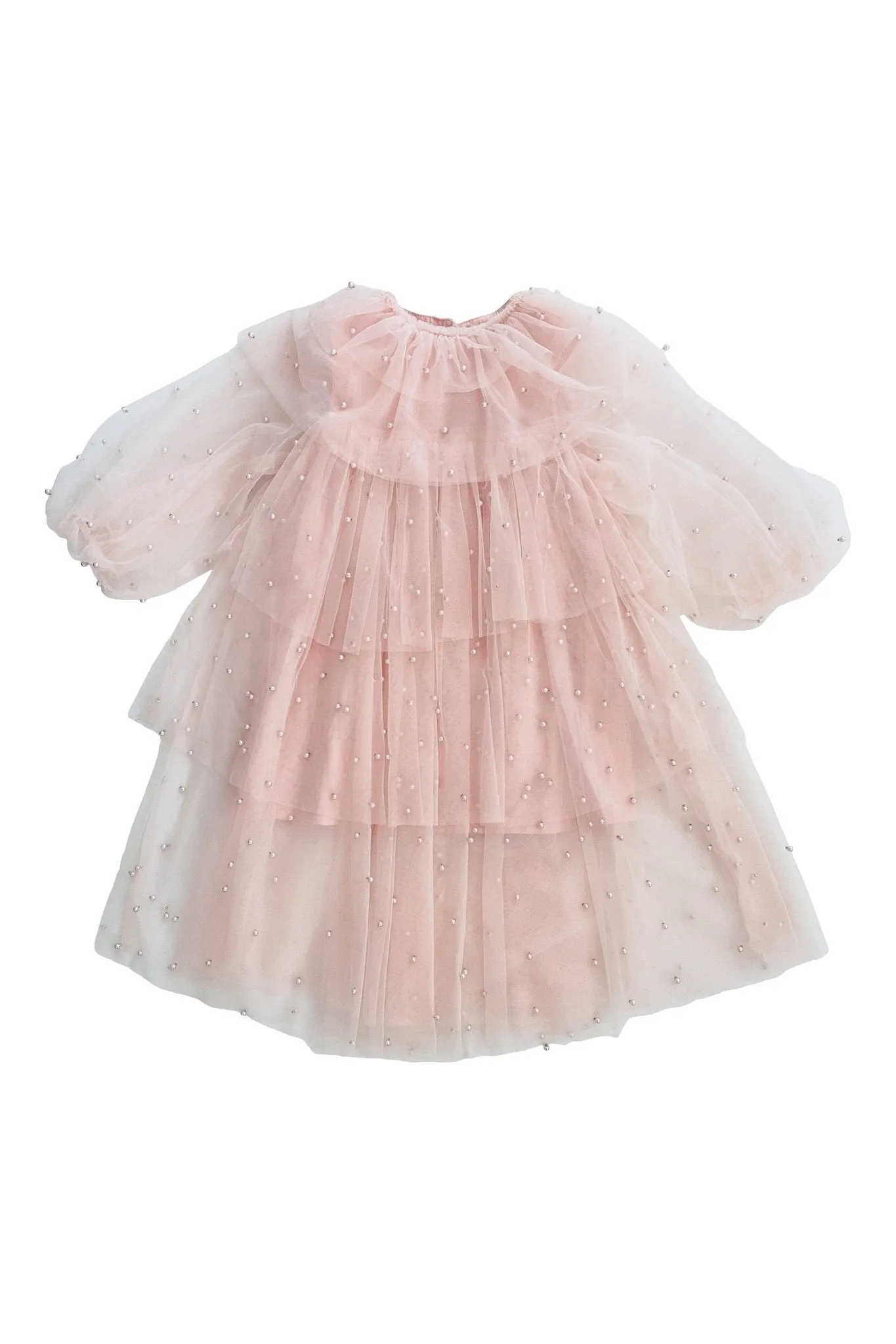 DOLLY Pearl Pierrot Tulle dress - Dollypink