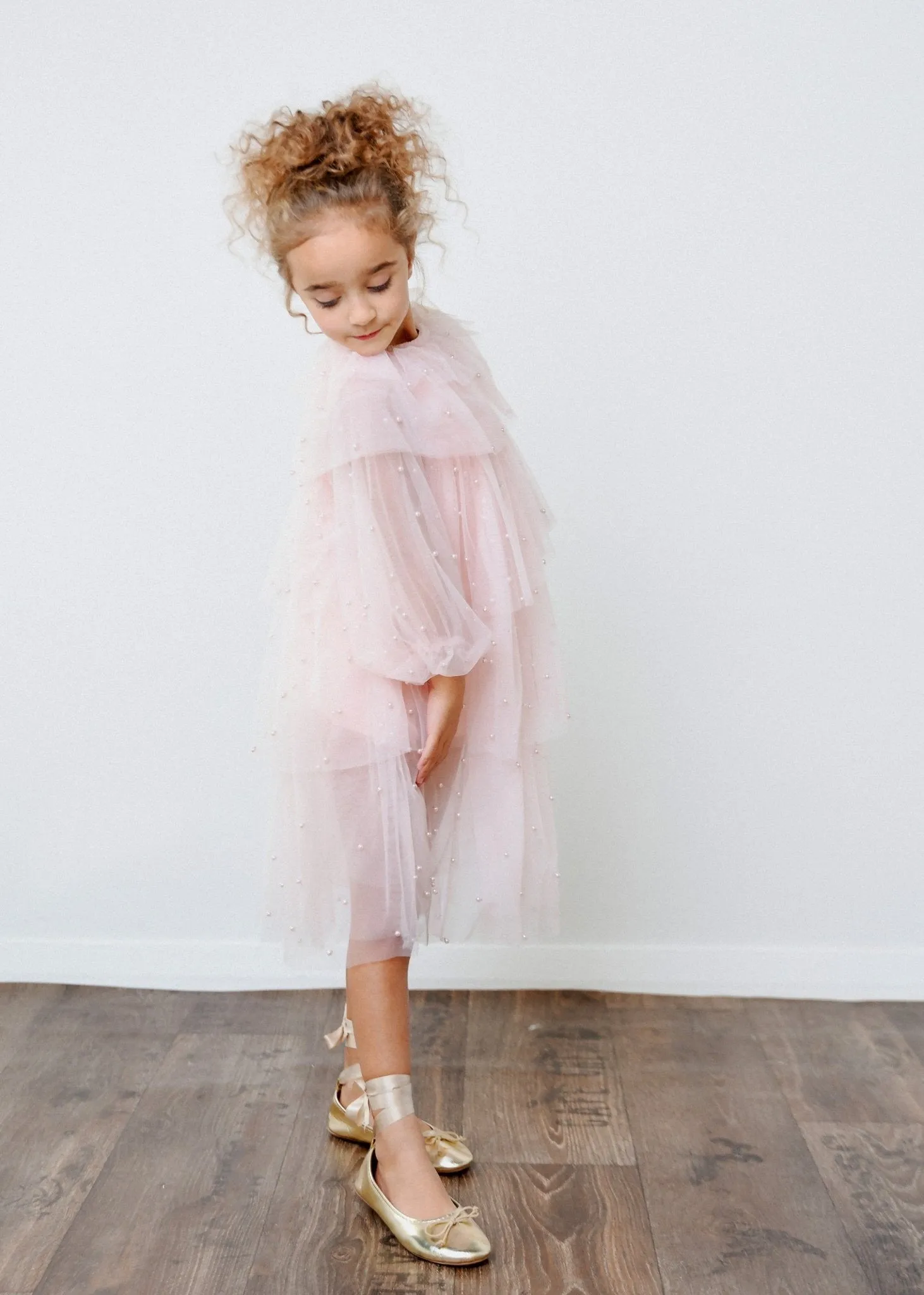 DOLLY Pearl Pierrot Tulle dress - Dollypink