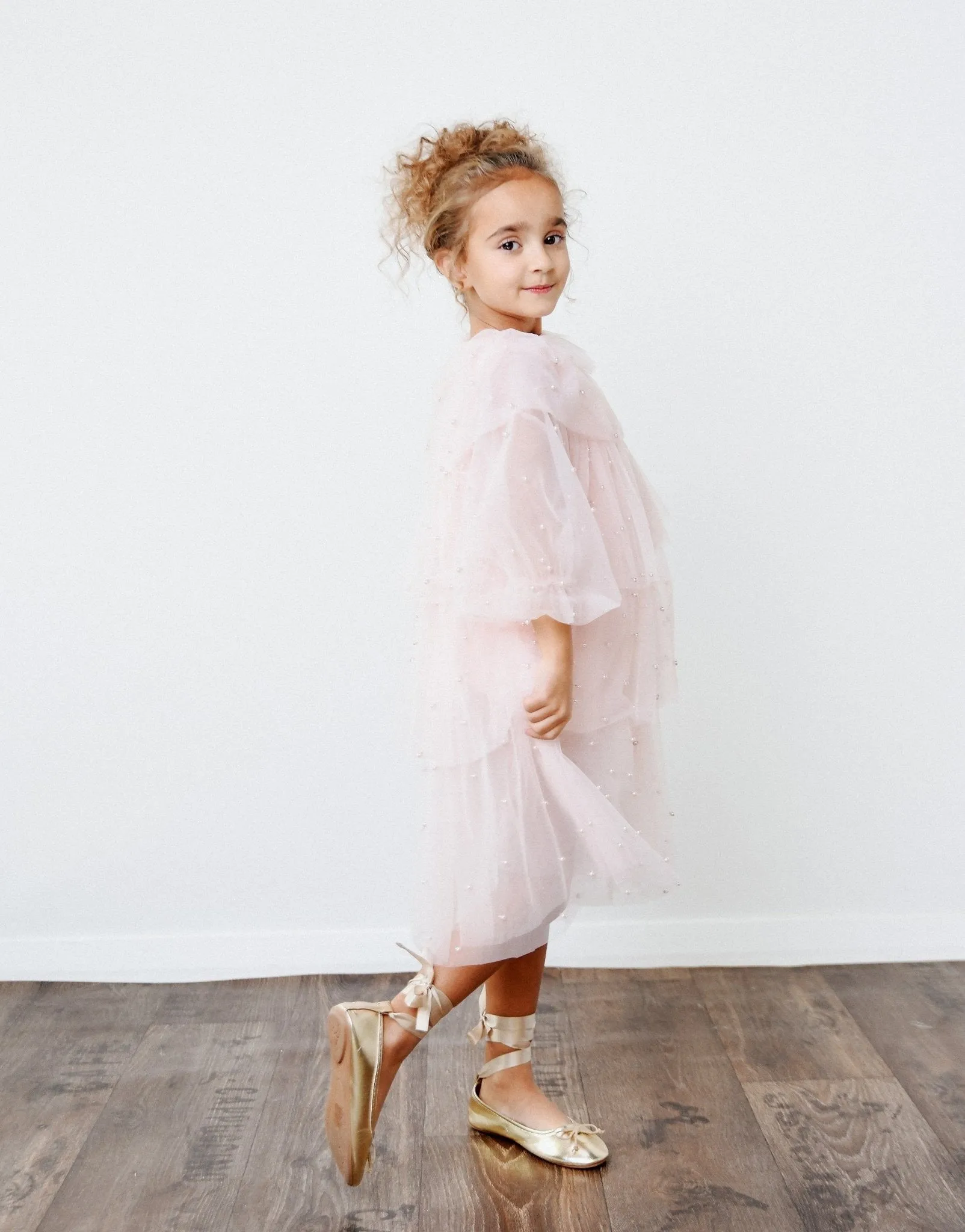 DOLLY Pearl Pierrot Tulle dress - Dollypink