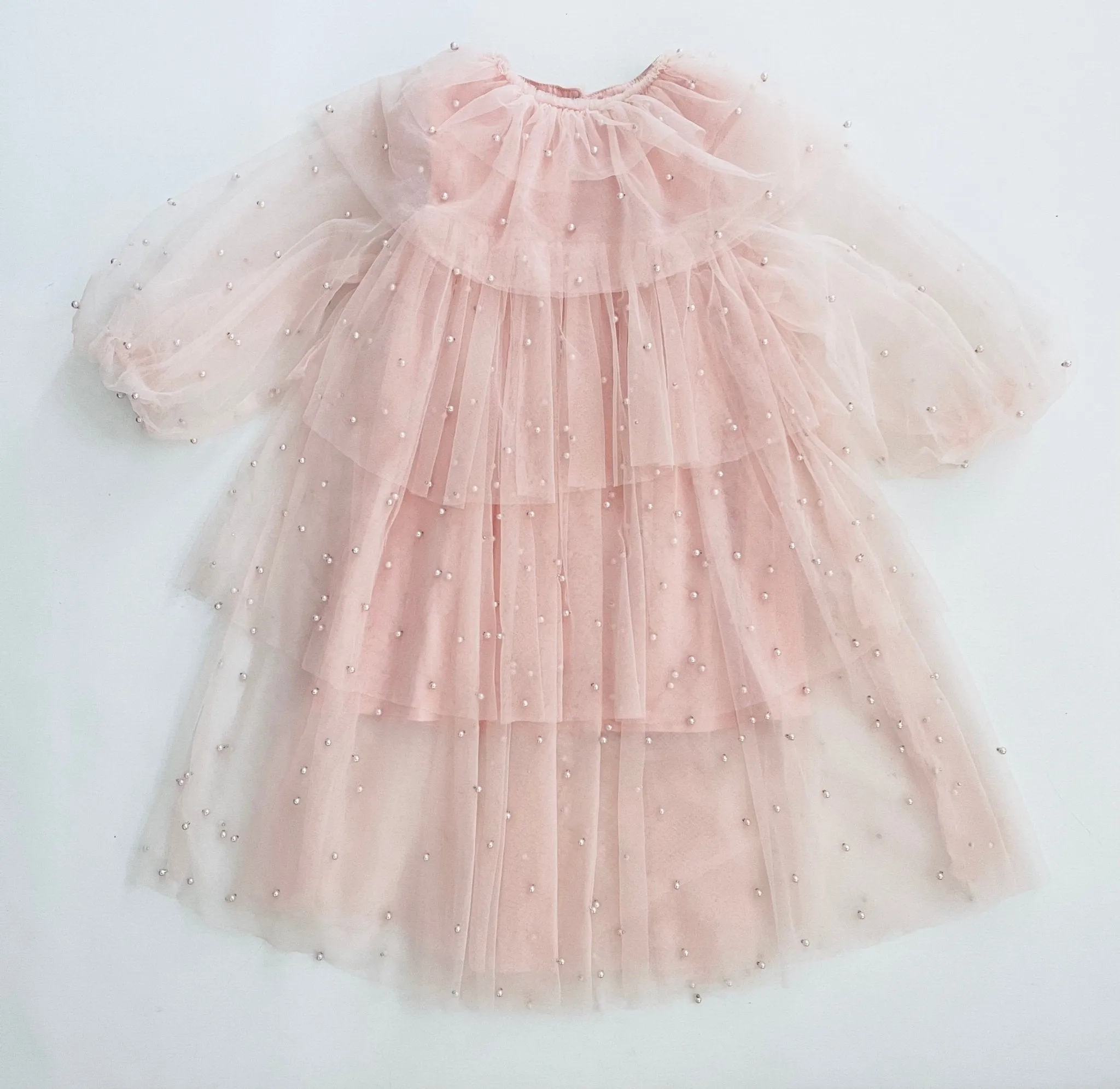 DOLLY Pearl Pierrot Tulle dress - Dollypink
