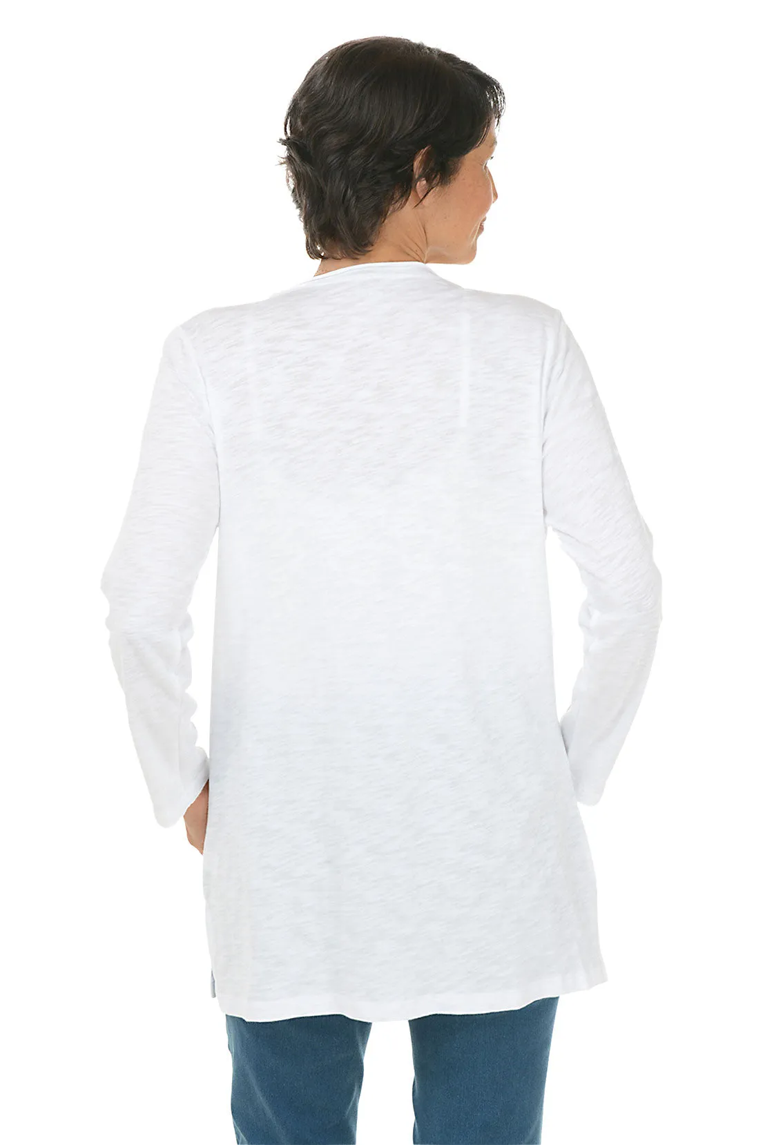 Double Pocket Open Front Cardigan