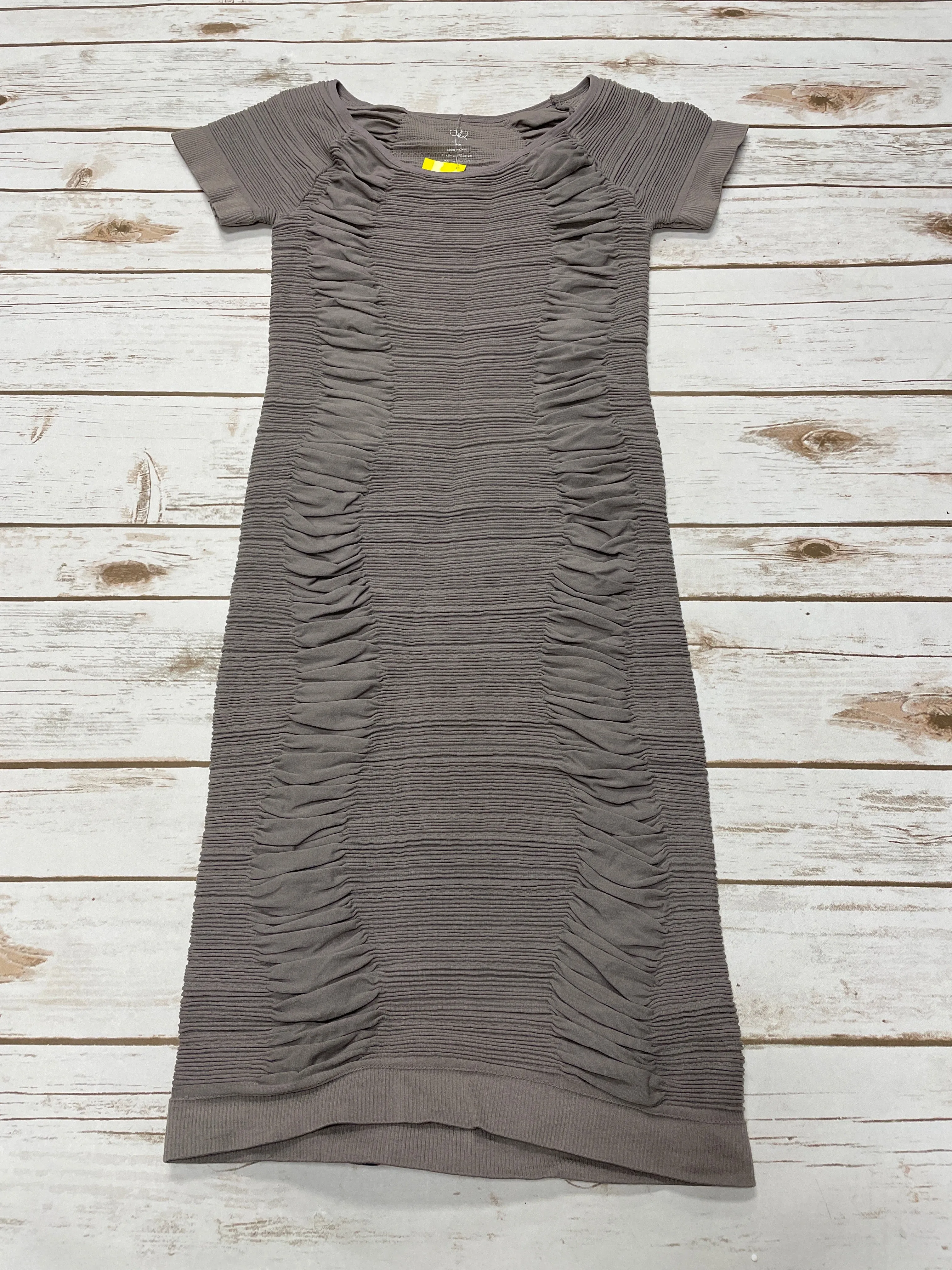 Dress Casual Midi By Cme In Taupe, Size: S