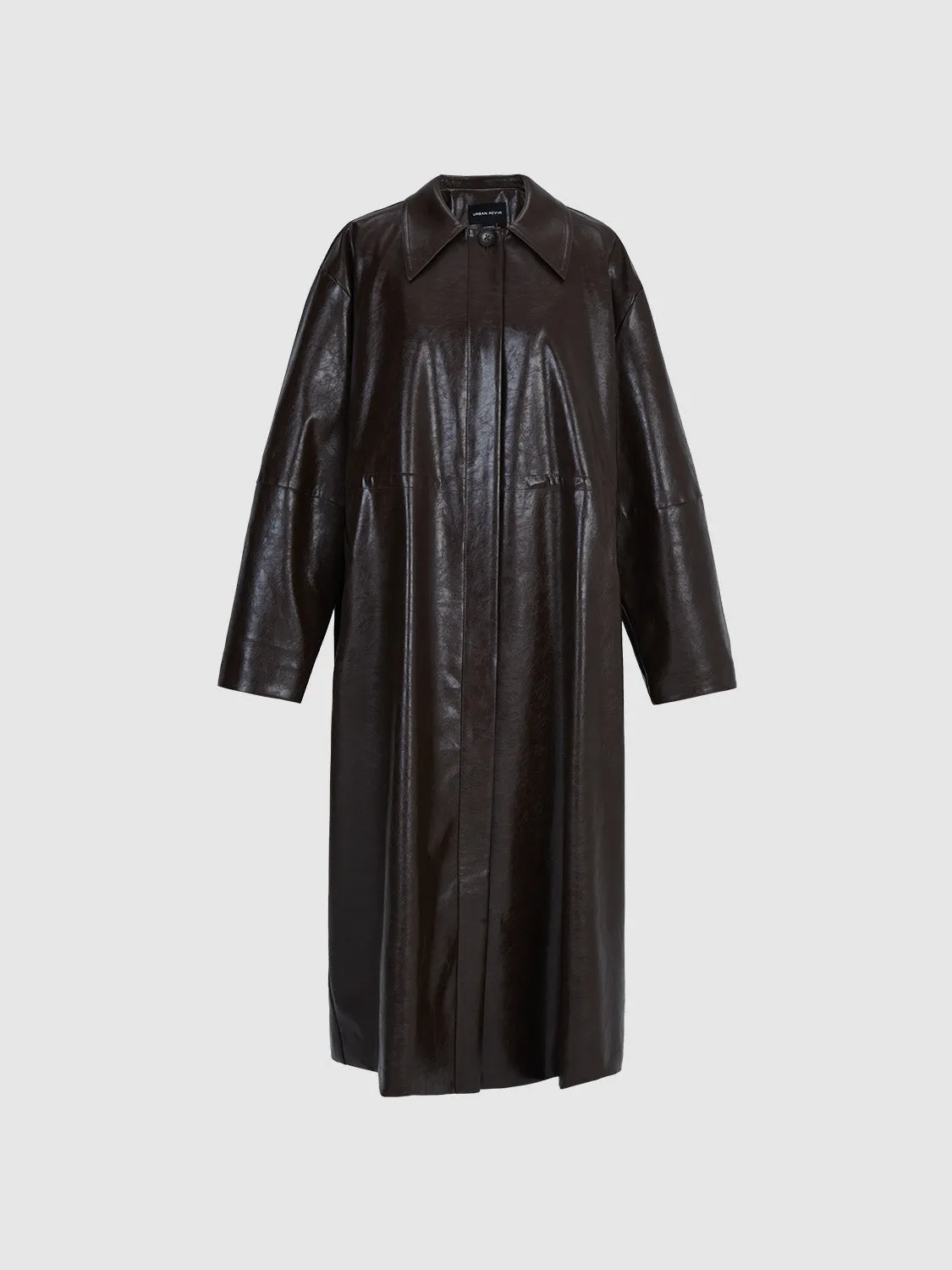 Drop Shoulder Sleeve Long Trench Coats
