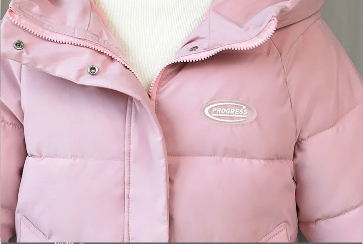 Easy-to-Clean Stain-Resistant Quilted Puffer Jacket with Hood