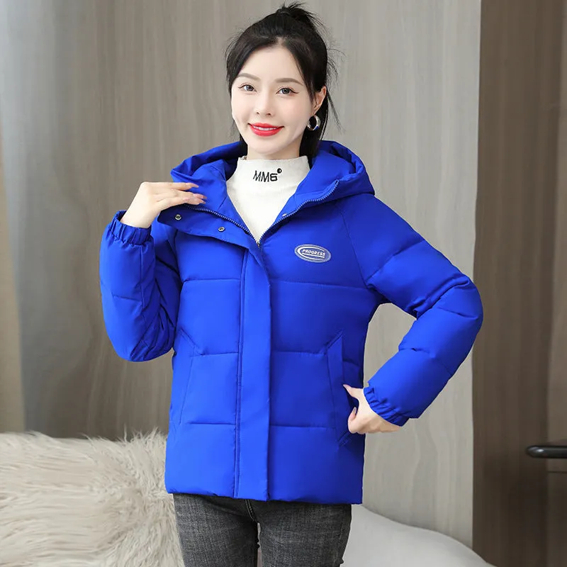 Easy-to-Clean Stain-Resistant Quilted Puffer Jacket with Hood