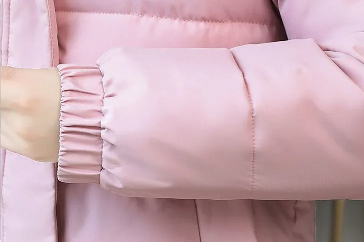 Easy-to-Clean Stain-Resistant Quilted Puffer Jacket with Hood