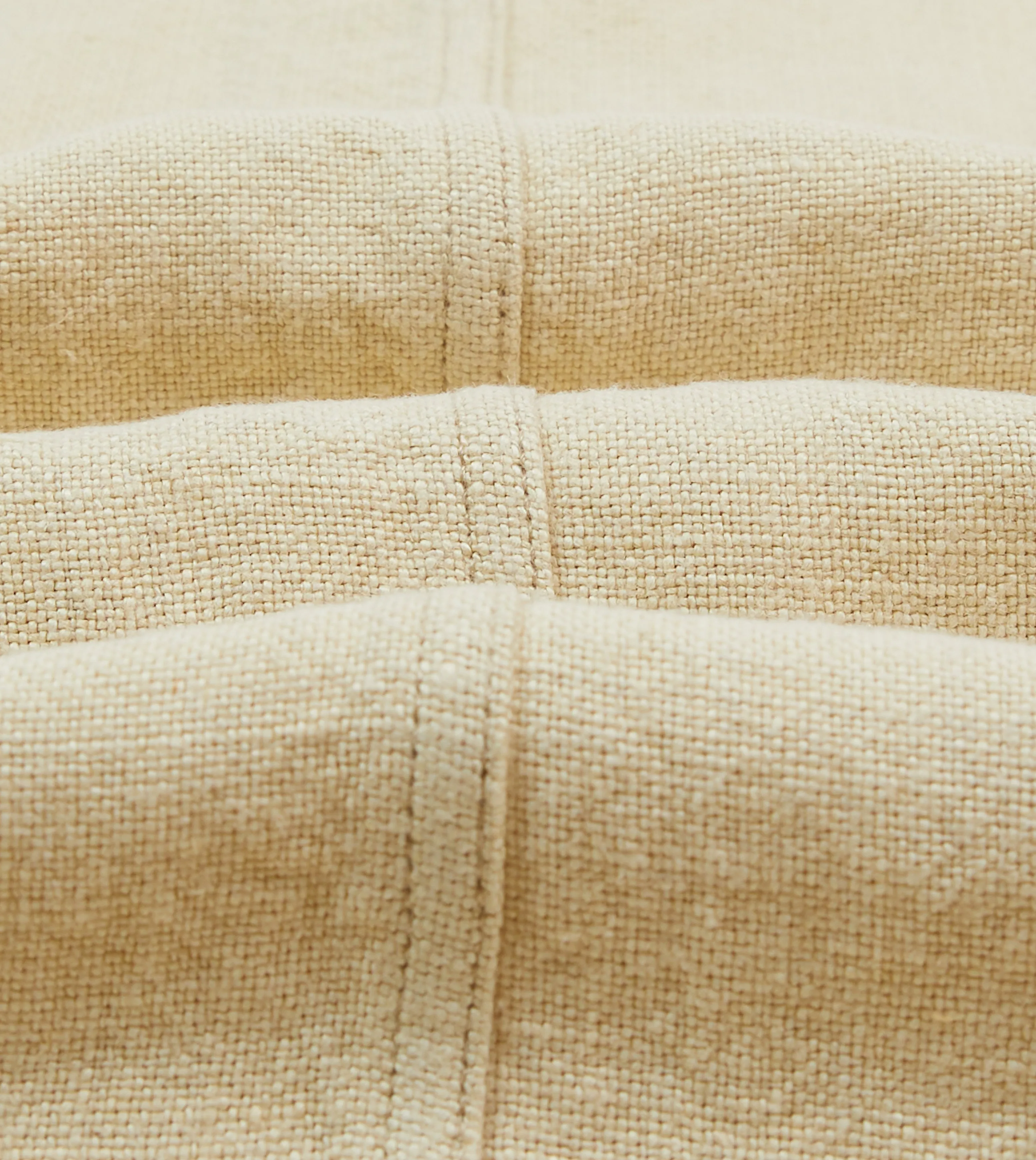Ecru Linen Five-Pocket Chore Jacket