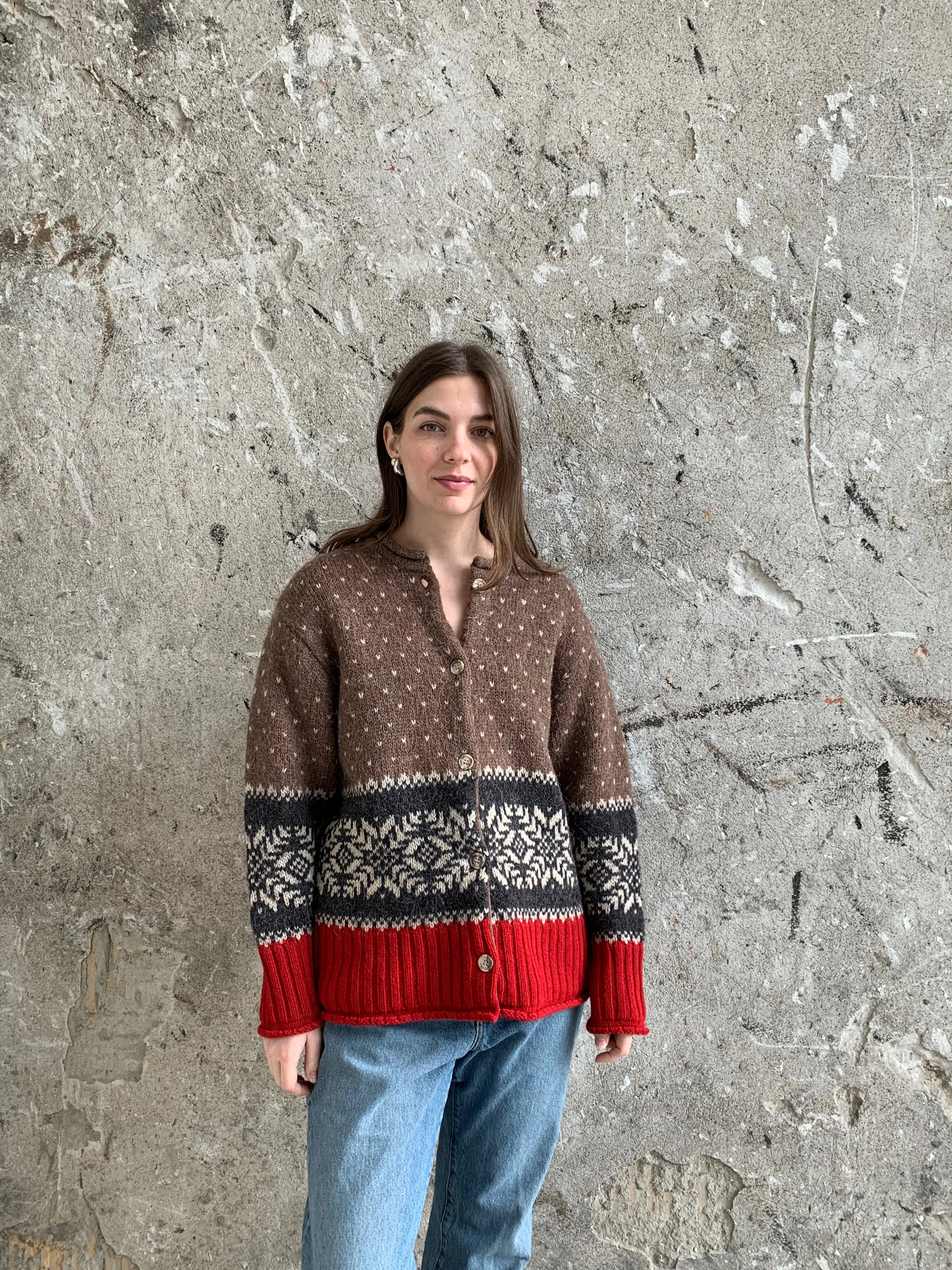Eddie Bauer winter cardigan sweater