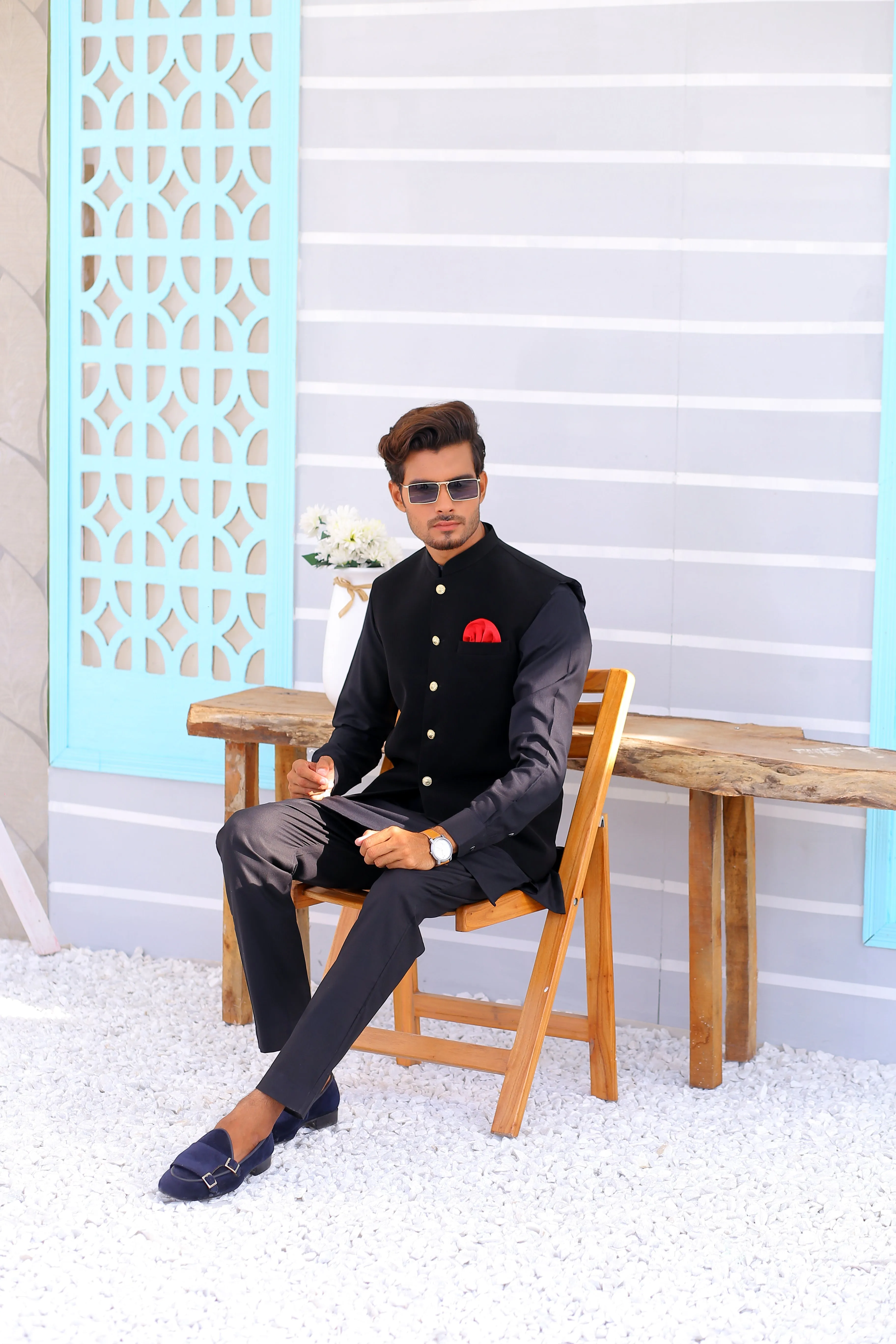 Edge Republic - ER WC 1085 Black Waistcoat